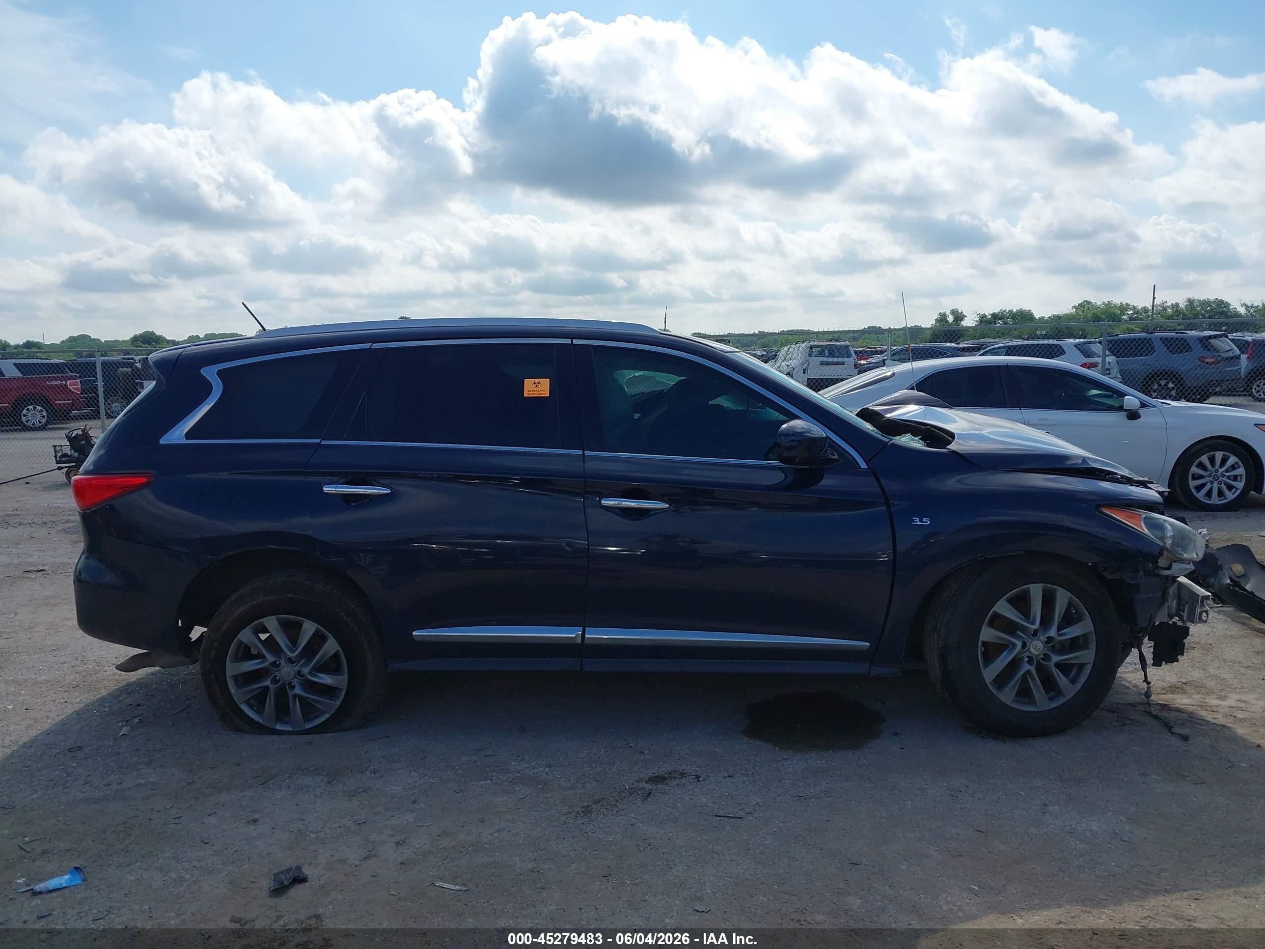 2015 Infiniti Qx60   Dark Blue vin: 5N1AL0MNXFC521067