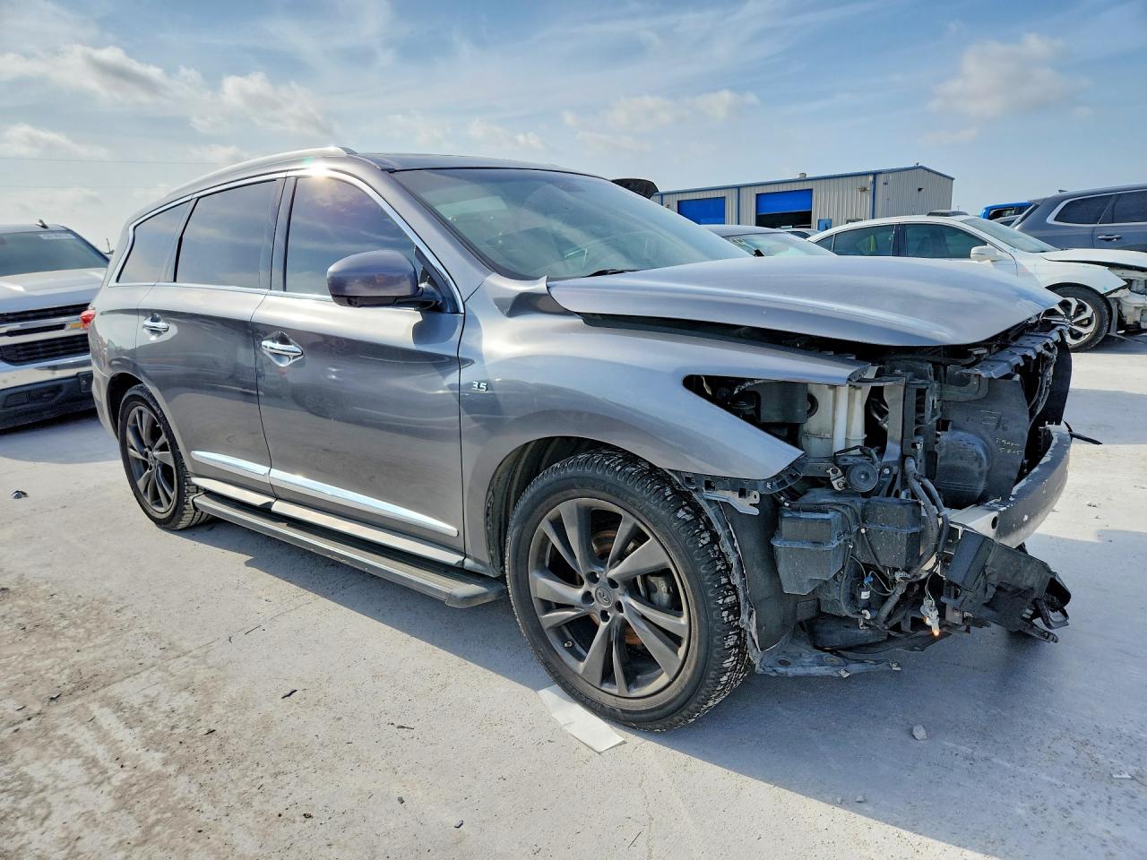 2015 Infiniti Qx60 Base Gray vin: 5N1AL0MNXFC531517