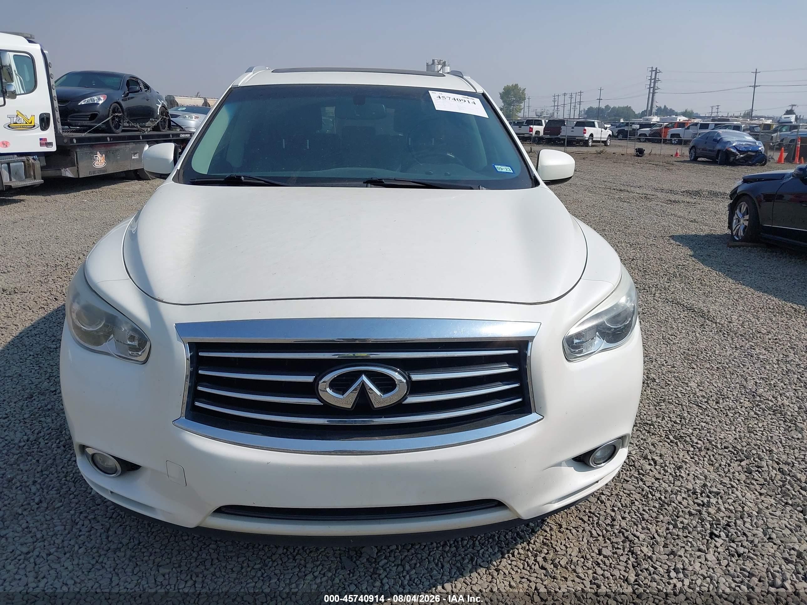 2015 Infiniti Qx60   White vin: 5N1AL0MNXFC535986