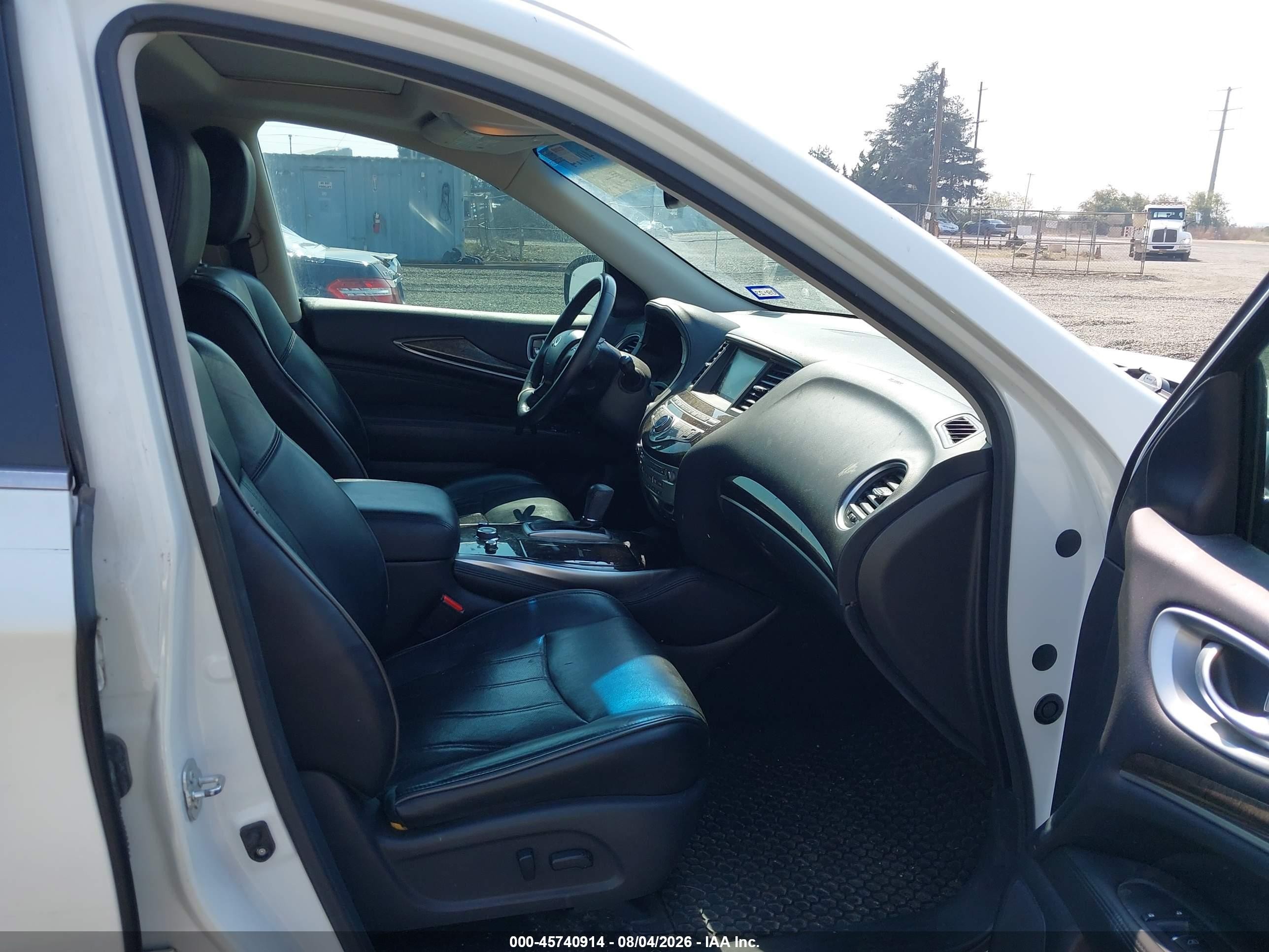 2015 Infiniti Qx60   White vin: 5N1AL0MNXFC535986
