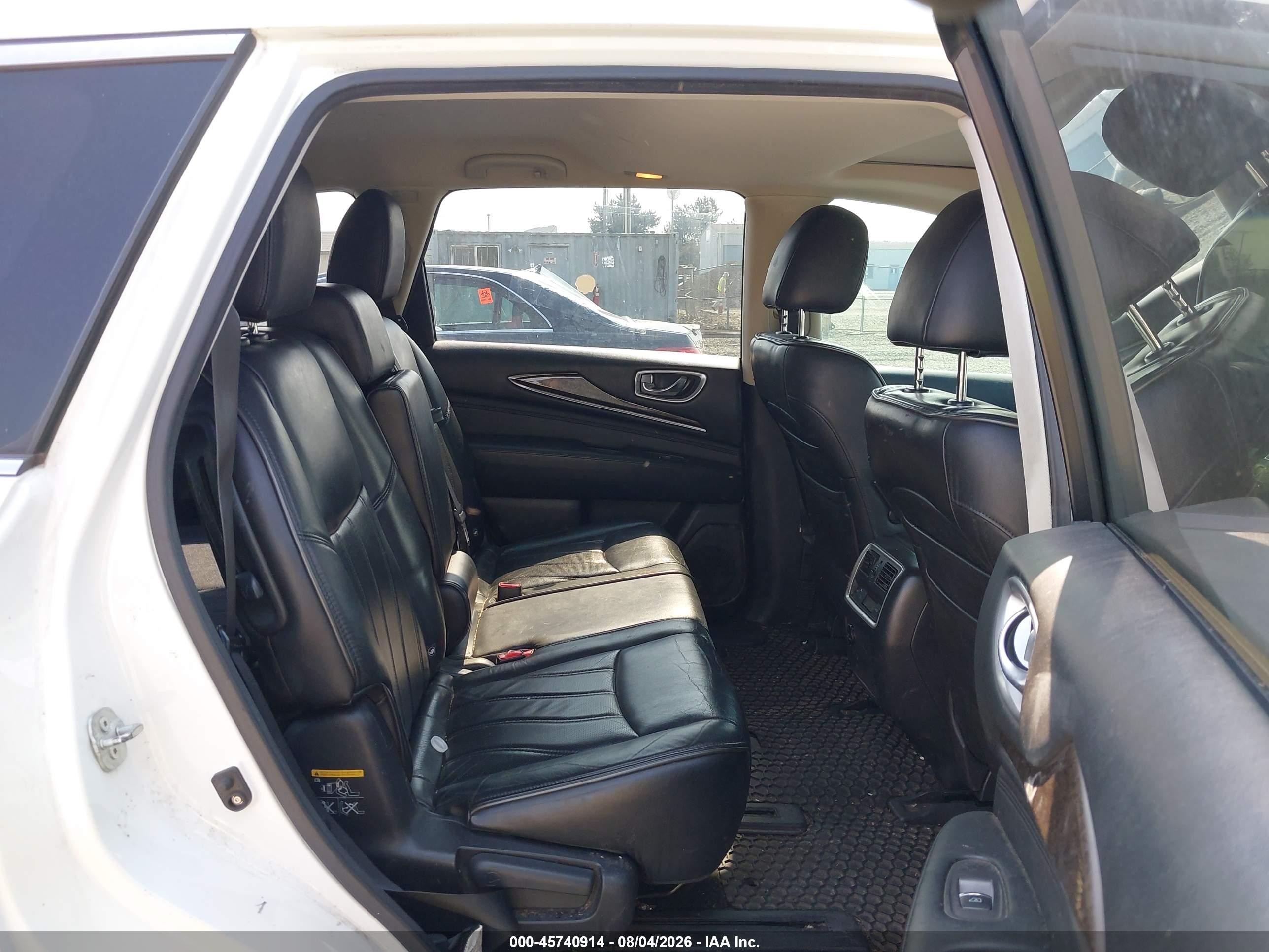 2015 Infiniti Qx60   White vin: 5N1AL0MNXFC535986