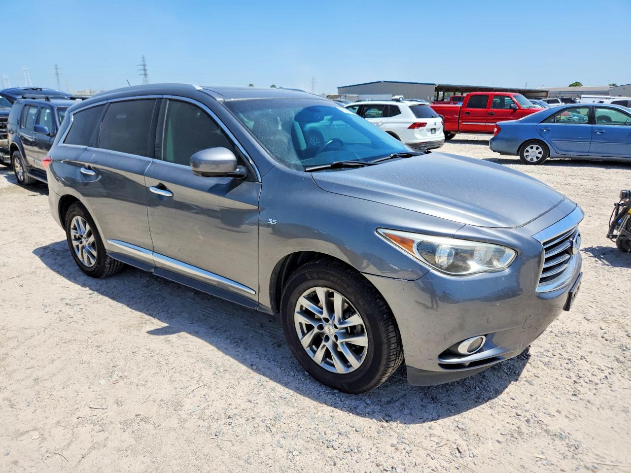 2015 Infiniti Qx60 Base Gray vin: 5N1AL0MNXFC536281