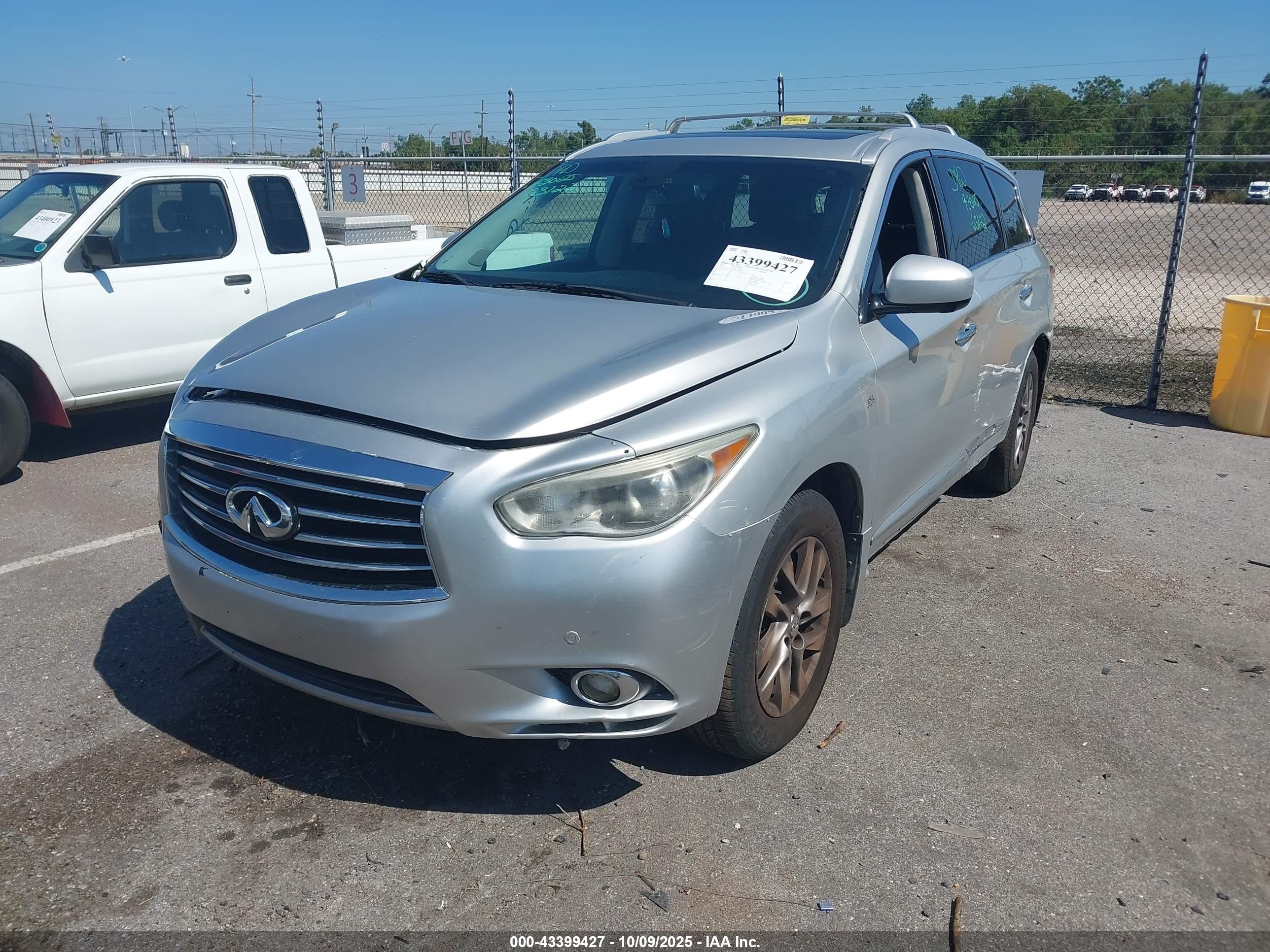 2015 Infiniti Qx60 Silver vin: 5N1AL0MNXFC548463