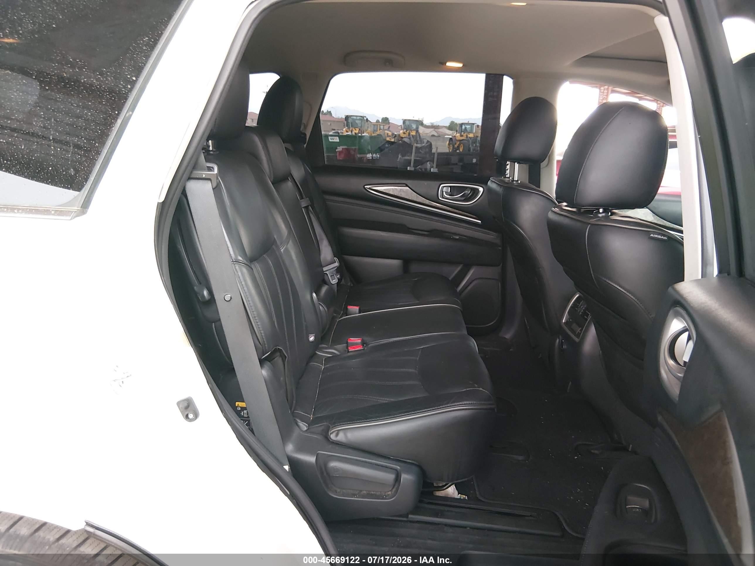 2015 Infiniti Qx60   White vin: 5N1AL0MNXFC554571