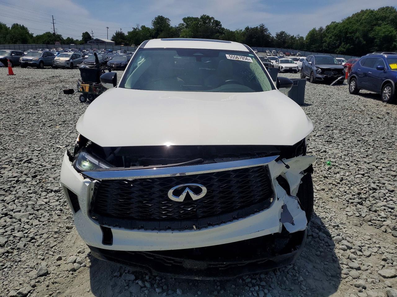 2025 Infiniti Qx60 Pure White vin: 5N1AL1ER1SC356009