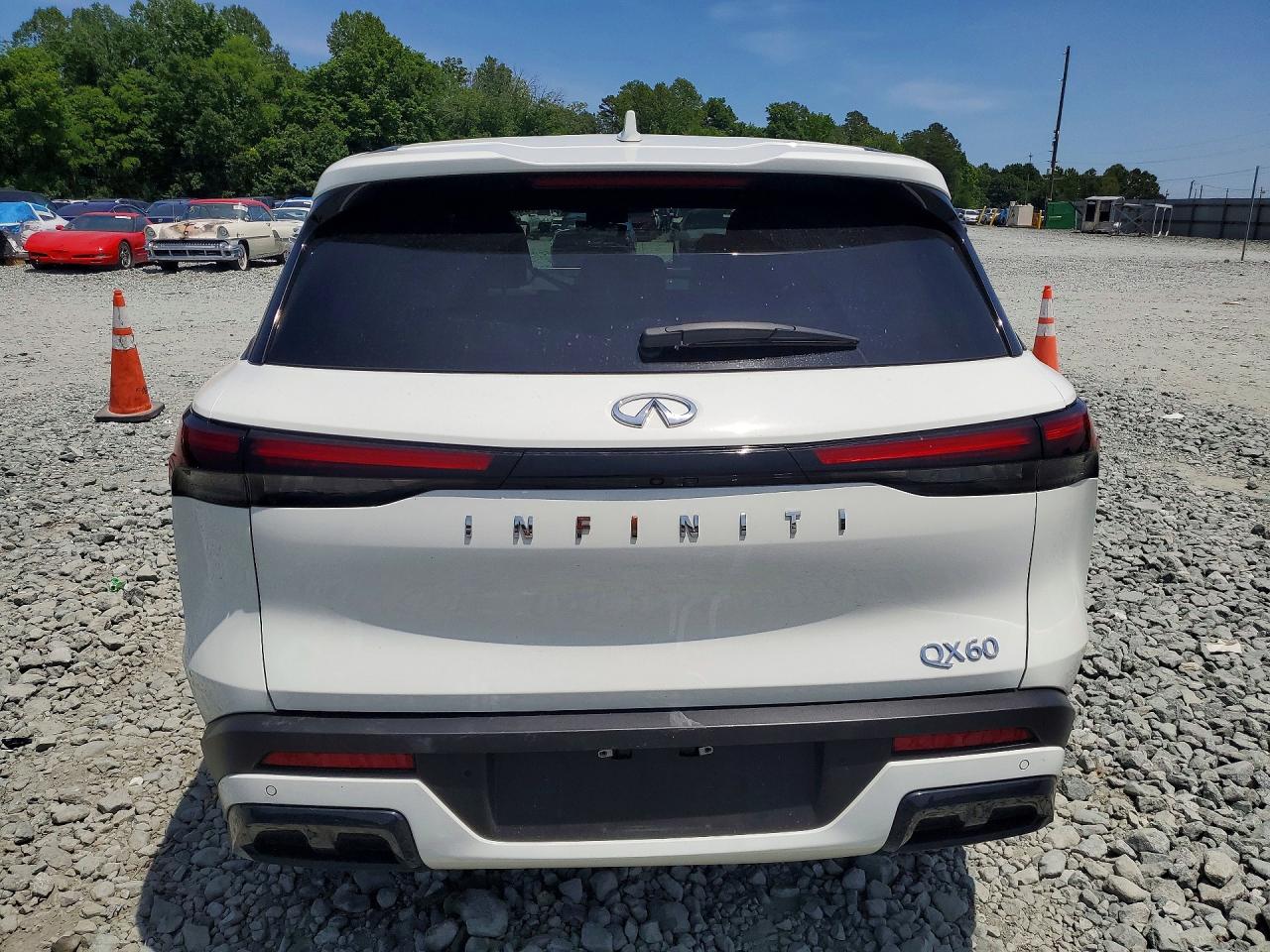 2025 Infiniti Qx60 Pure White vin: 5N1AL1ER1SC356009
