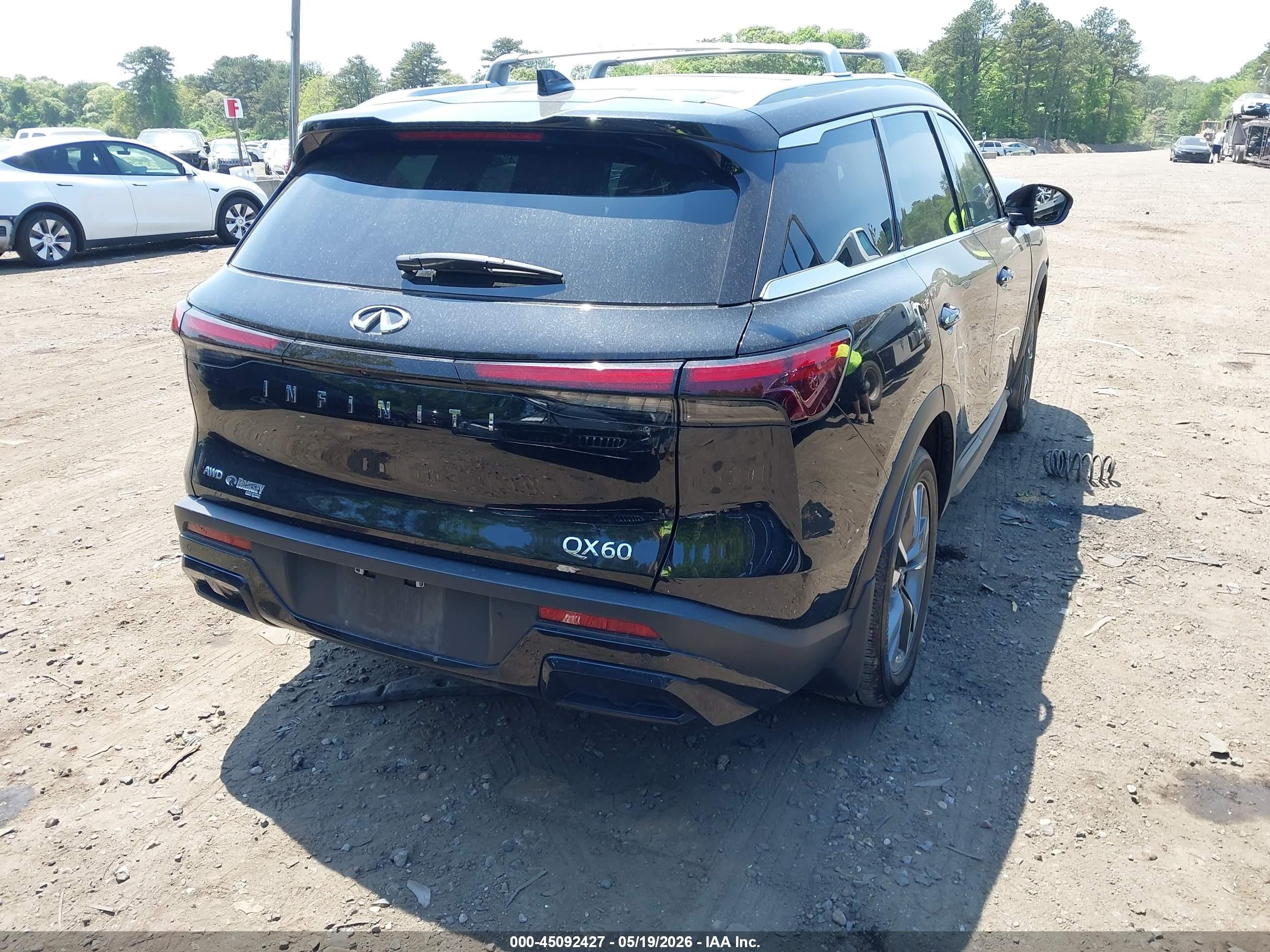 2025 Infiniti Qx60 Luxe Awd Black vin: 5N1AL1FS3SC336359