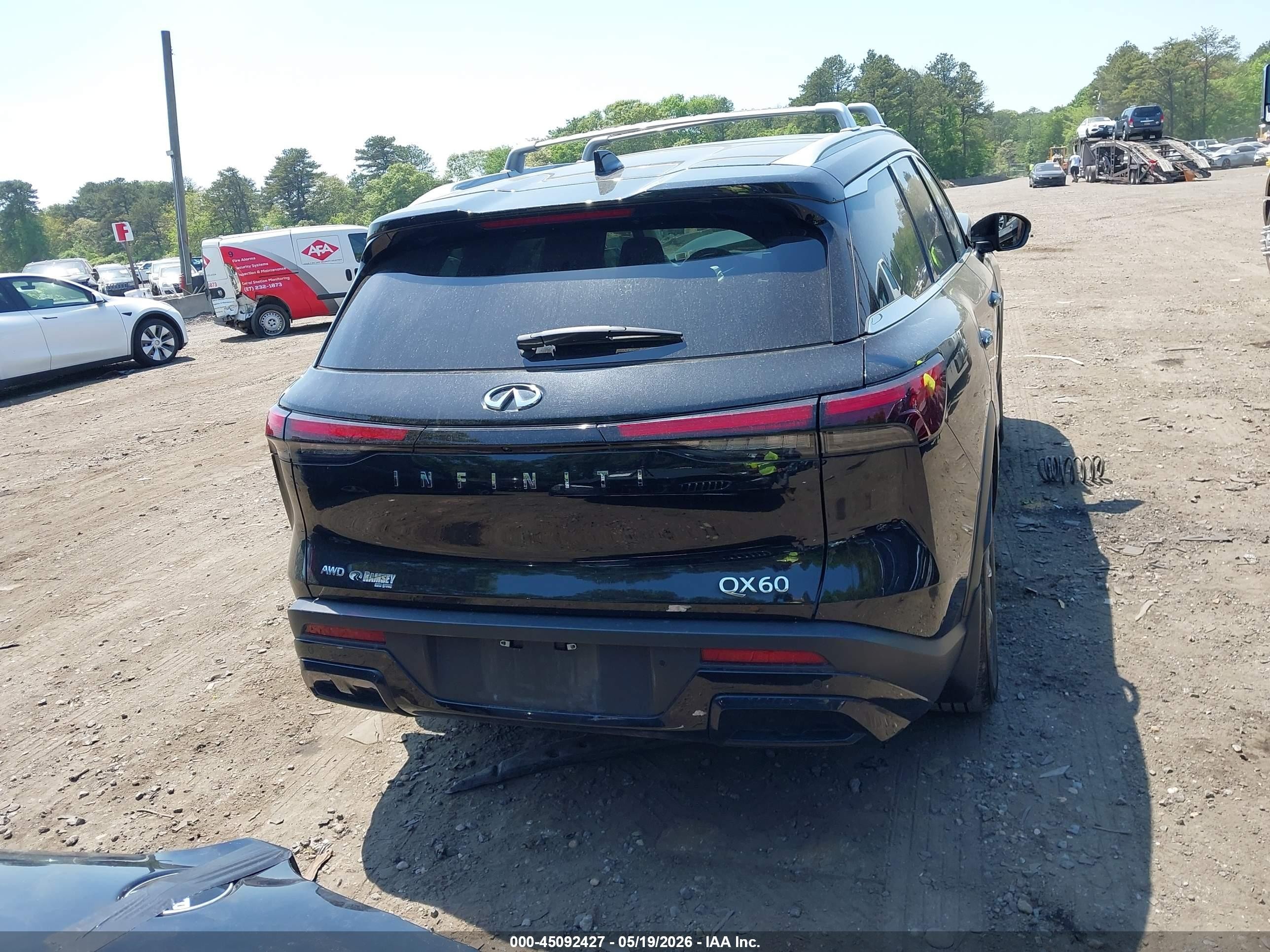 2025 Infiniti Qx60 Luxe Awd Black vin: 5N1AL1FS3SC336359
