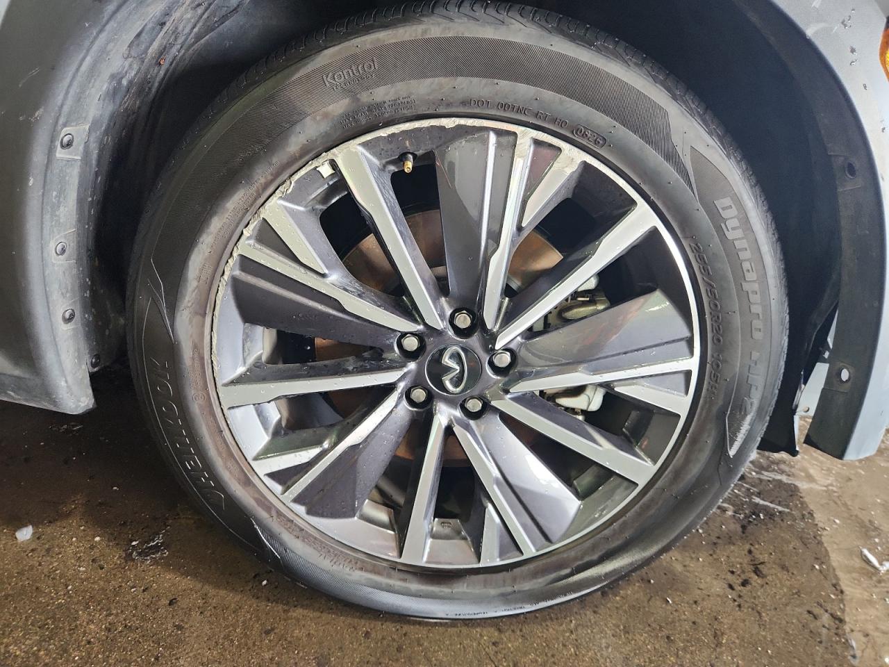 2026 Infiniti Qx60 Luxe Серый vin: 5N1AL1FSXTC355833 Damage: Right Front Wheel, Curb Rash, > 12 Inches