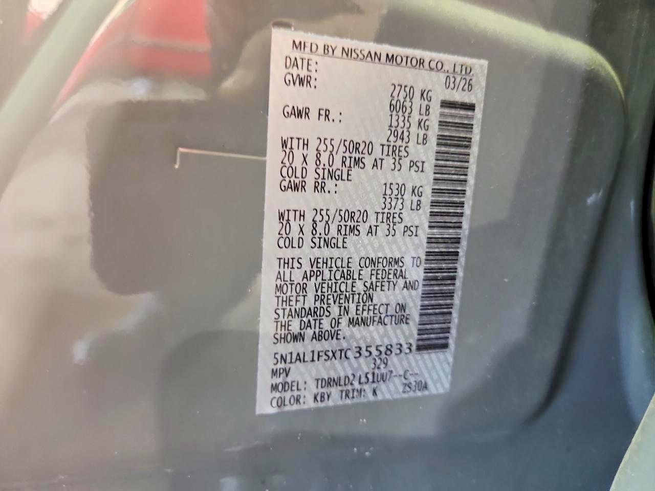 2026 Infiniti Qx60 Luxe Серый vin: 5N1AL1FSXTC355833