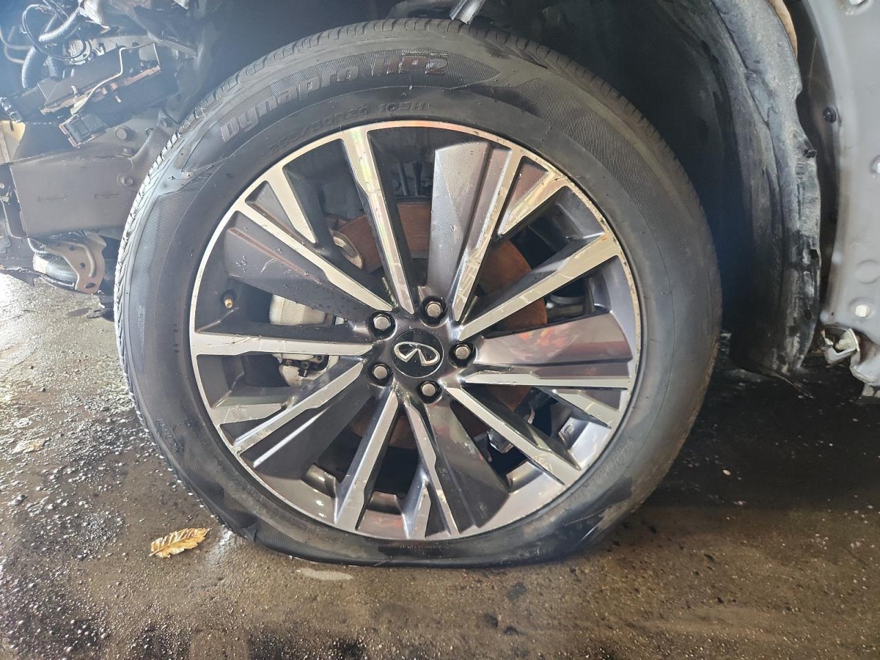 2026 Infiniti Qx60 Luxe Серый vin: 5N1AL1FSXTC355833 Damage: Left Front Wheel, Curb Rash, > 12 Inches