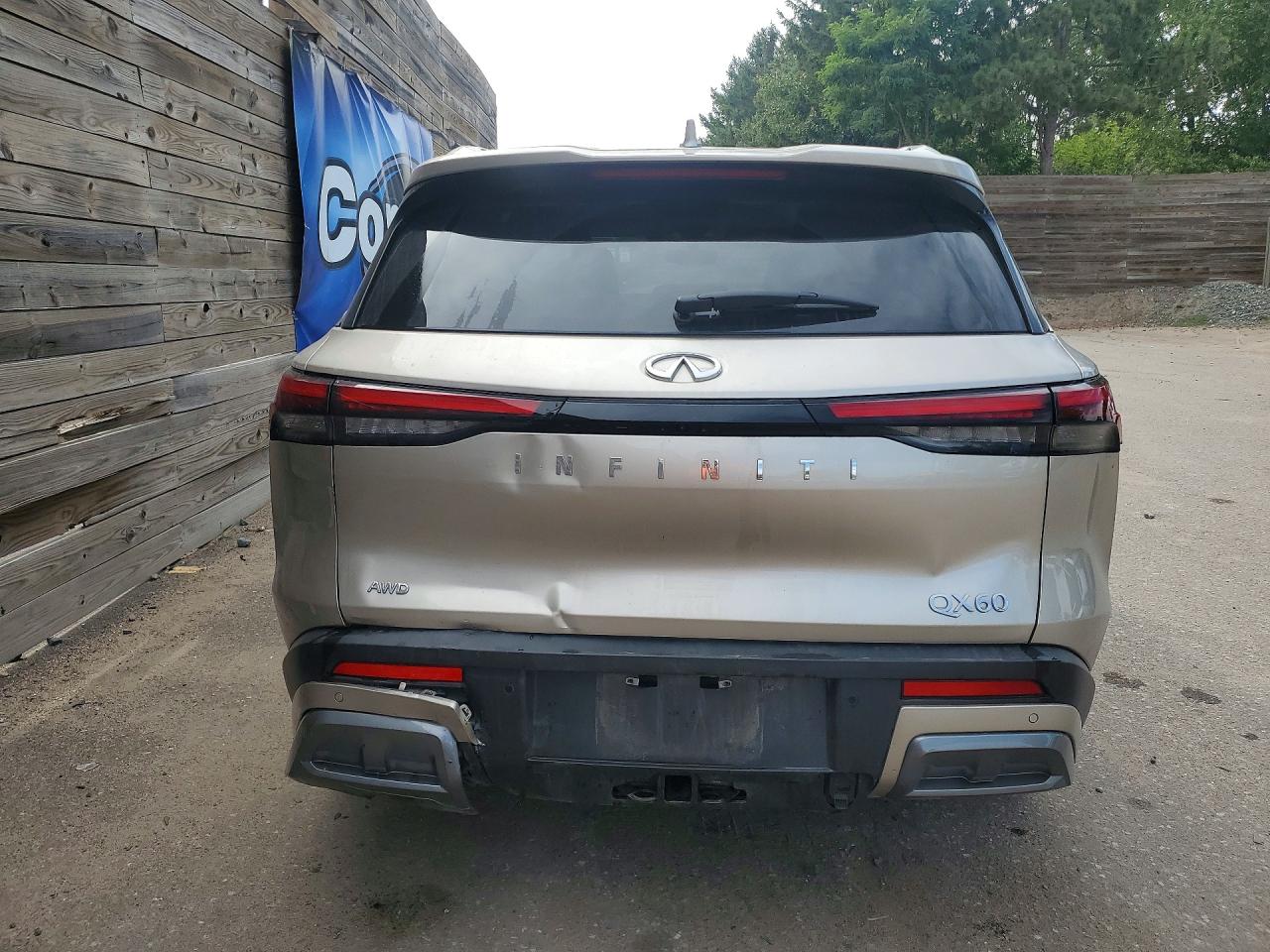 2025 Infiniti Qx60 Sensory Silver vin: 5N1AL1GSXSC345980