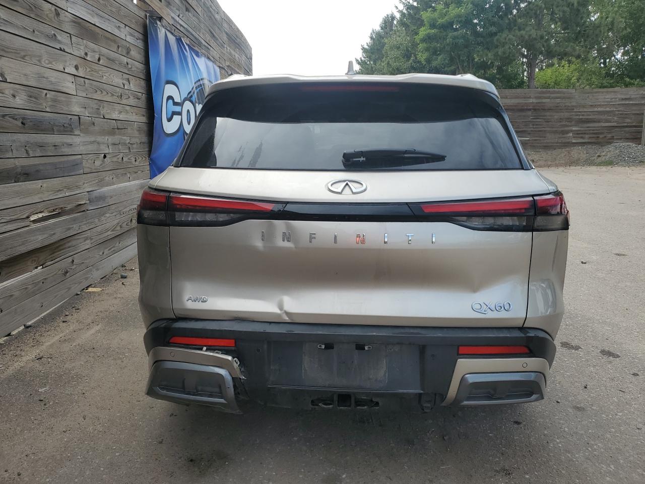 2025 Infiniti Qx60 Sensory Silver vin: 5N1AL1GSXSC345980 Damage: Lift Gate, Multiple Dents/Paint Damage, 4