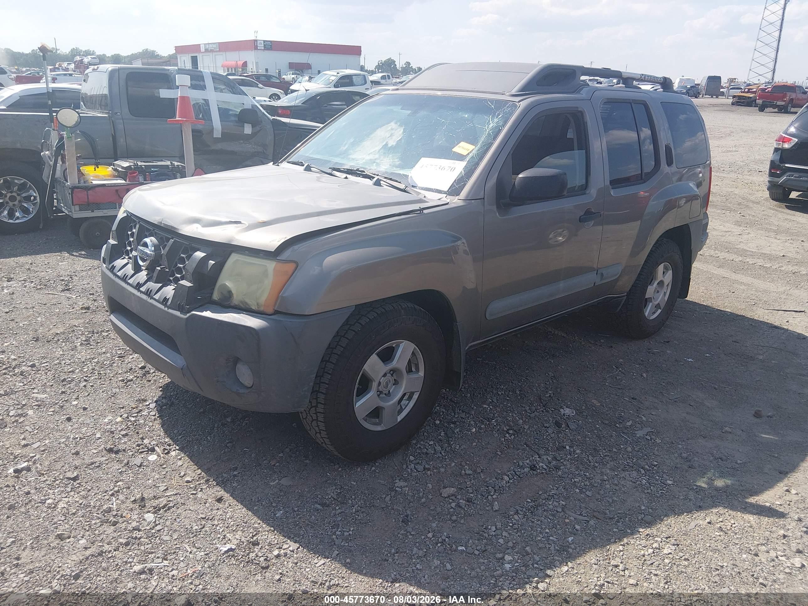 2006 Nissan Xterra S Gray vin: 5N1AN08U06C536205