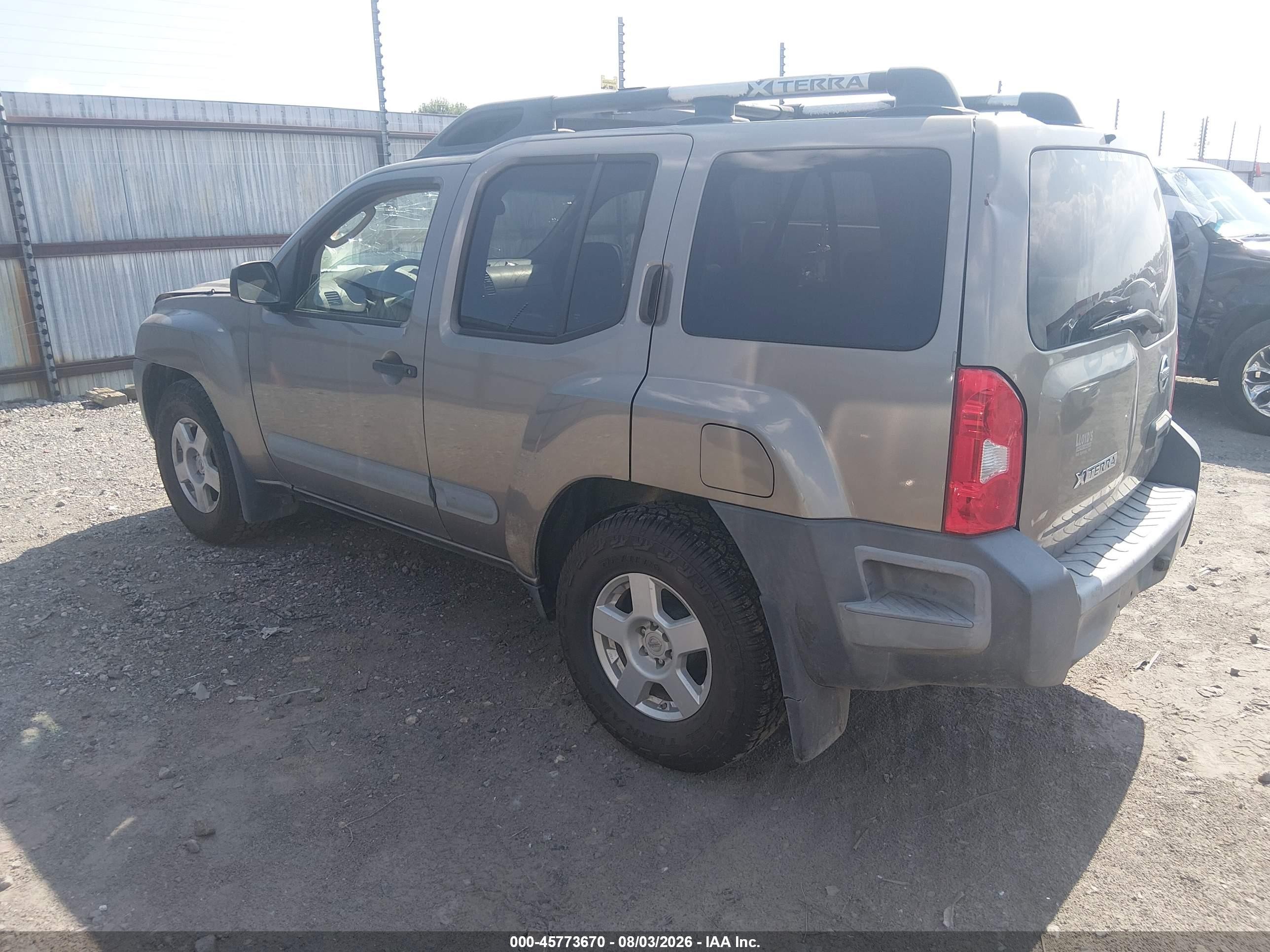 2006 Nissan Xterra S Gray vin: 5N1AN08U06C536205