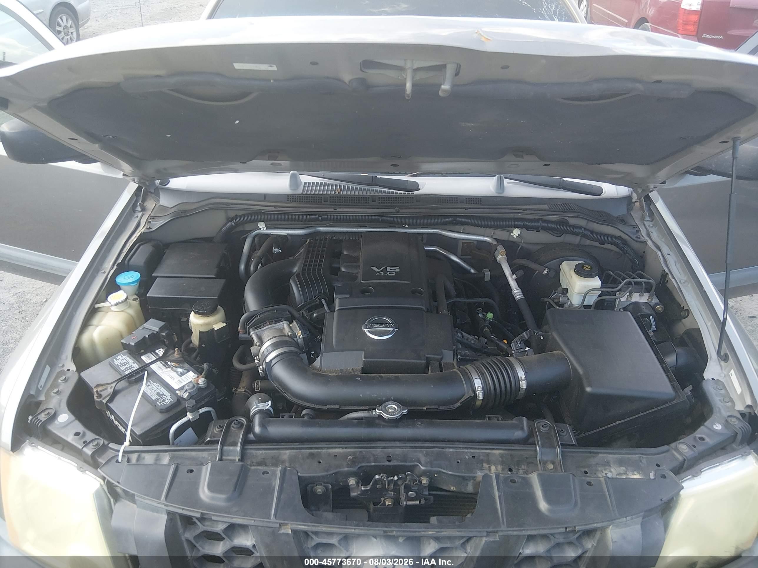 2006 Nissan Xterra S Gray vin: 5N1AN08U06C536205