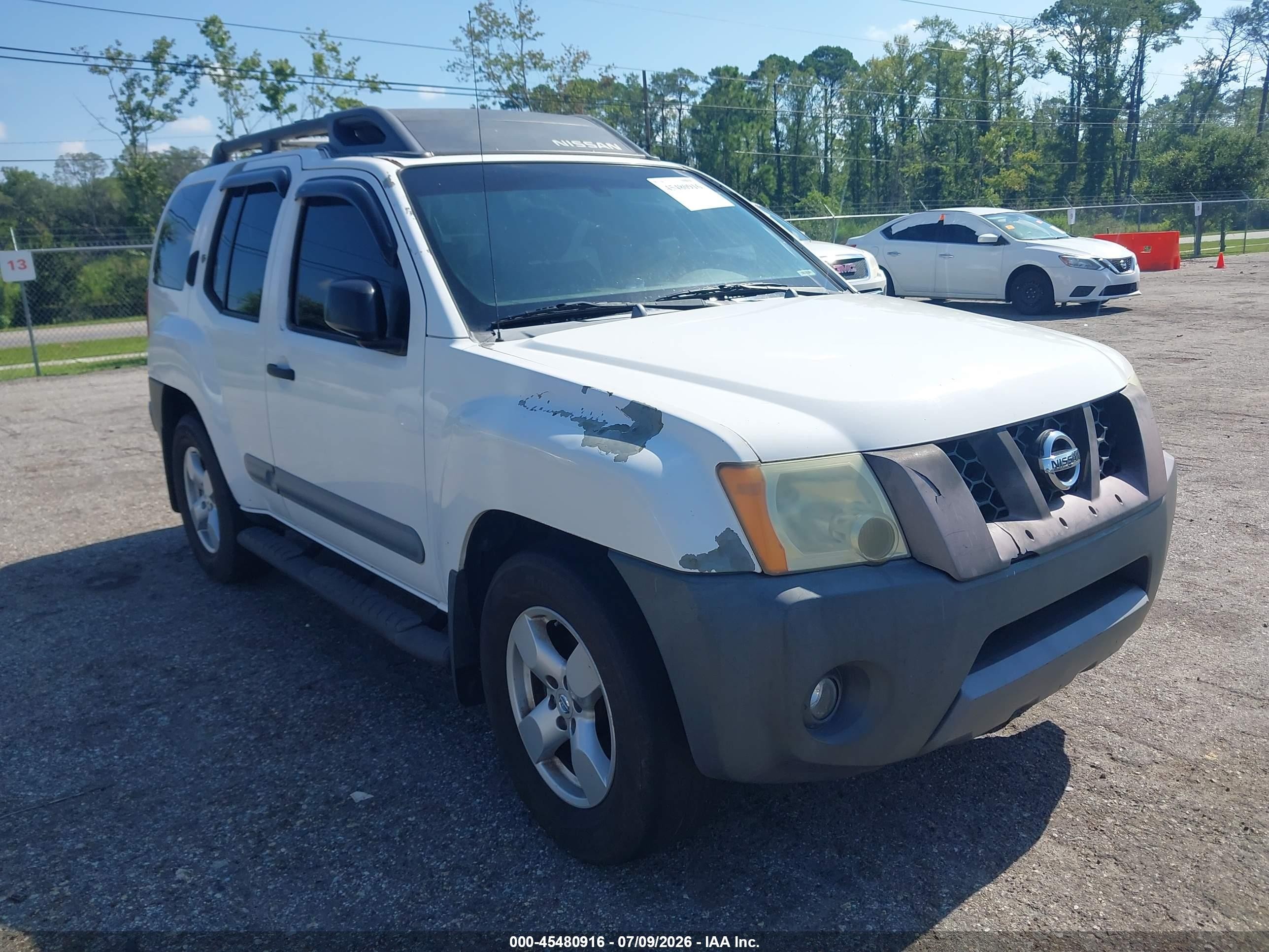 2005 Nissan Xterra Se White vin: 5N1AN08U15C616515
