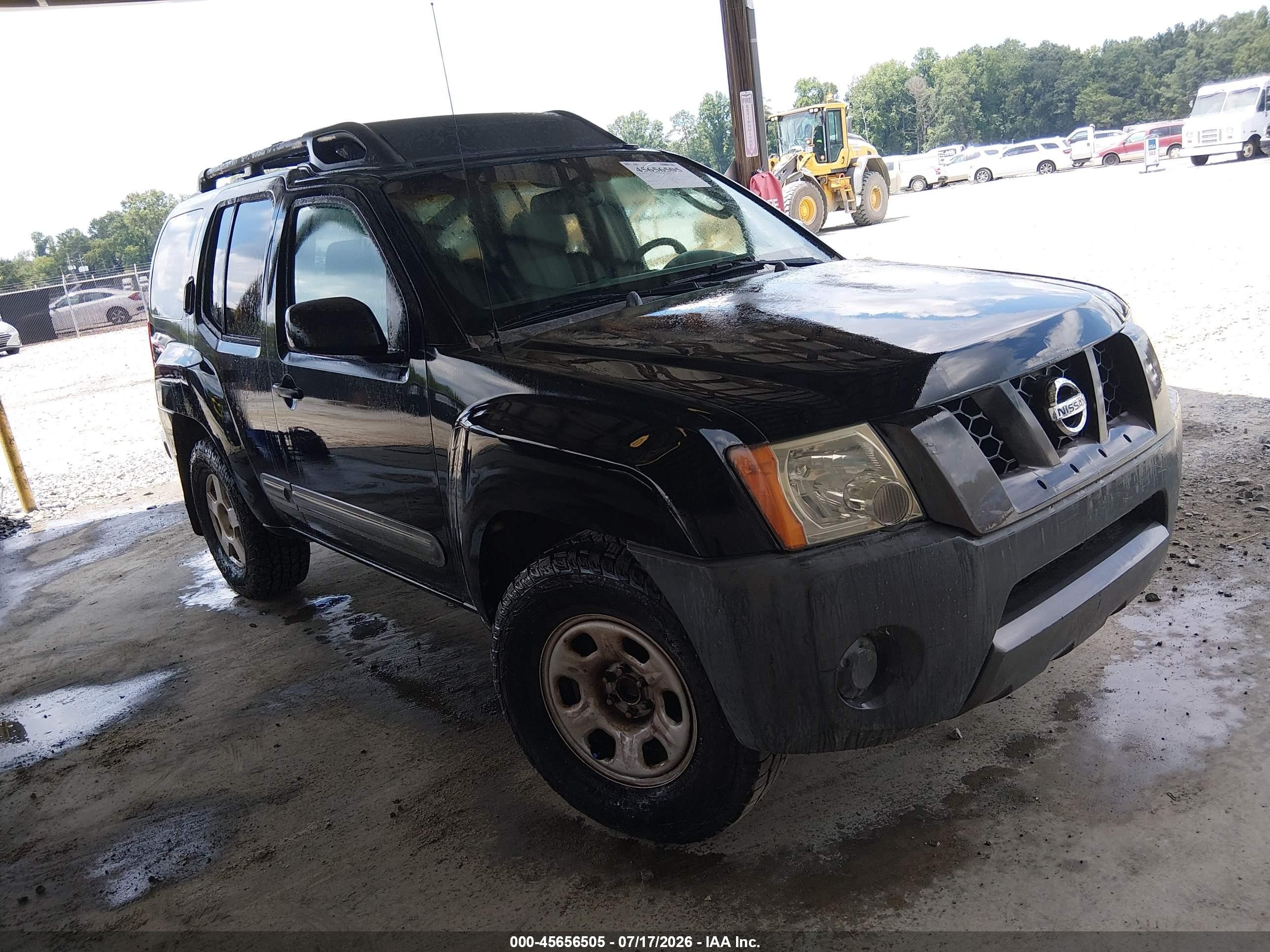 2005 Nissan Xterra S Black vin: 5N1AN08U25C616376