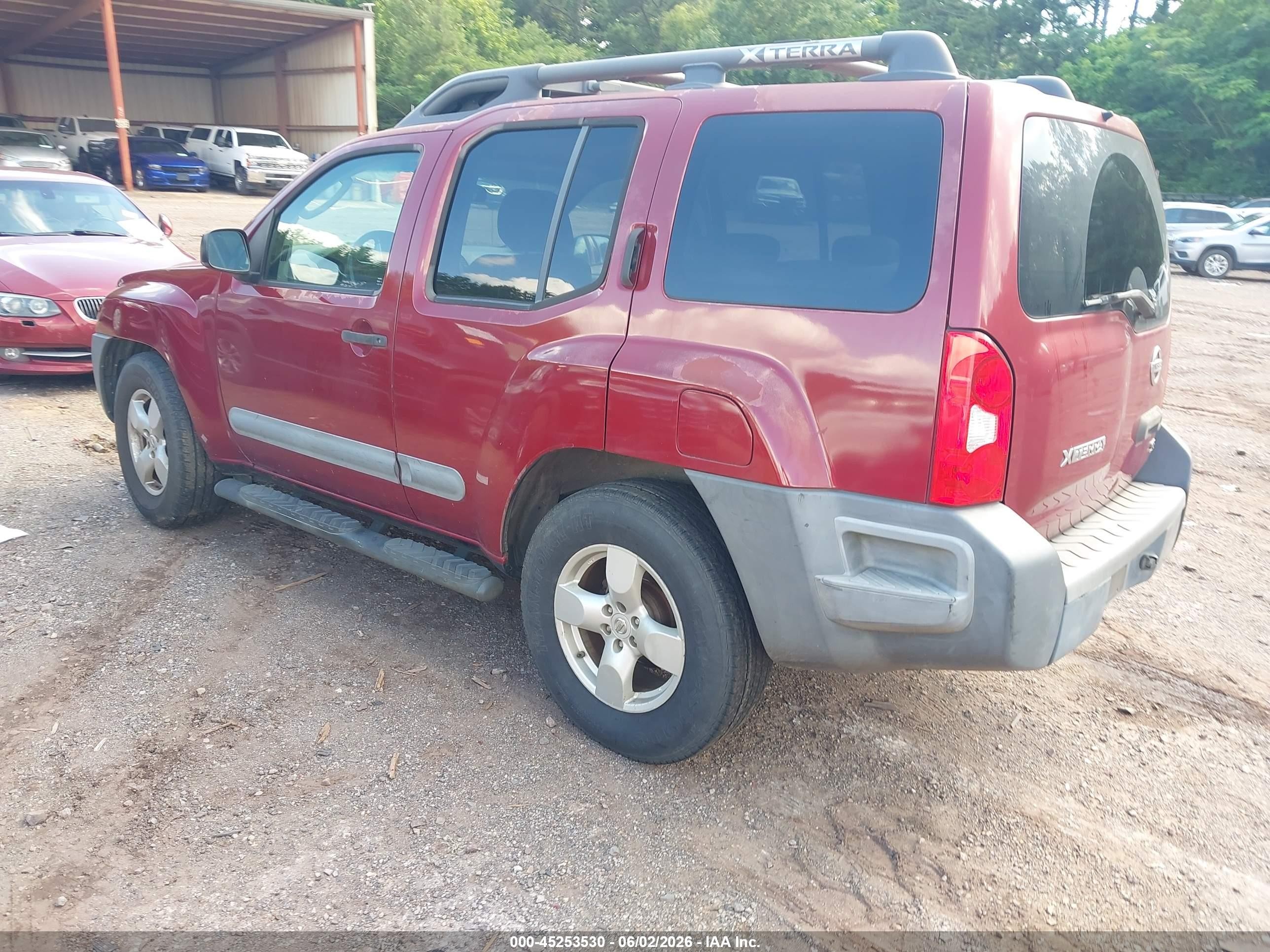 2007 Nissan Xterra Se Maroon vin: 5N1AN08U27C533985