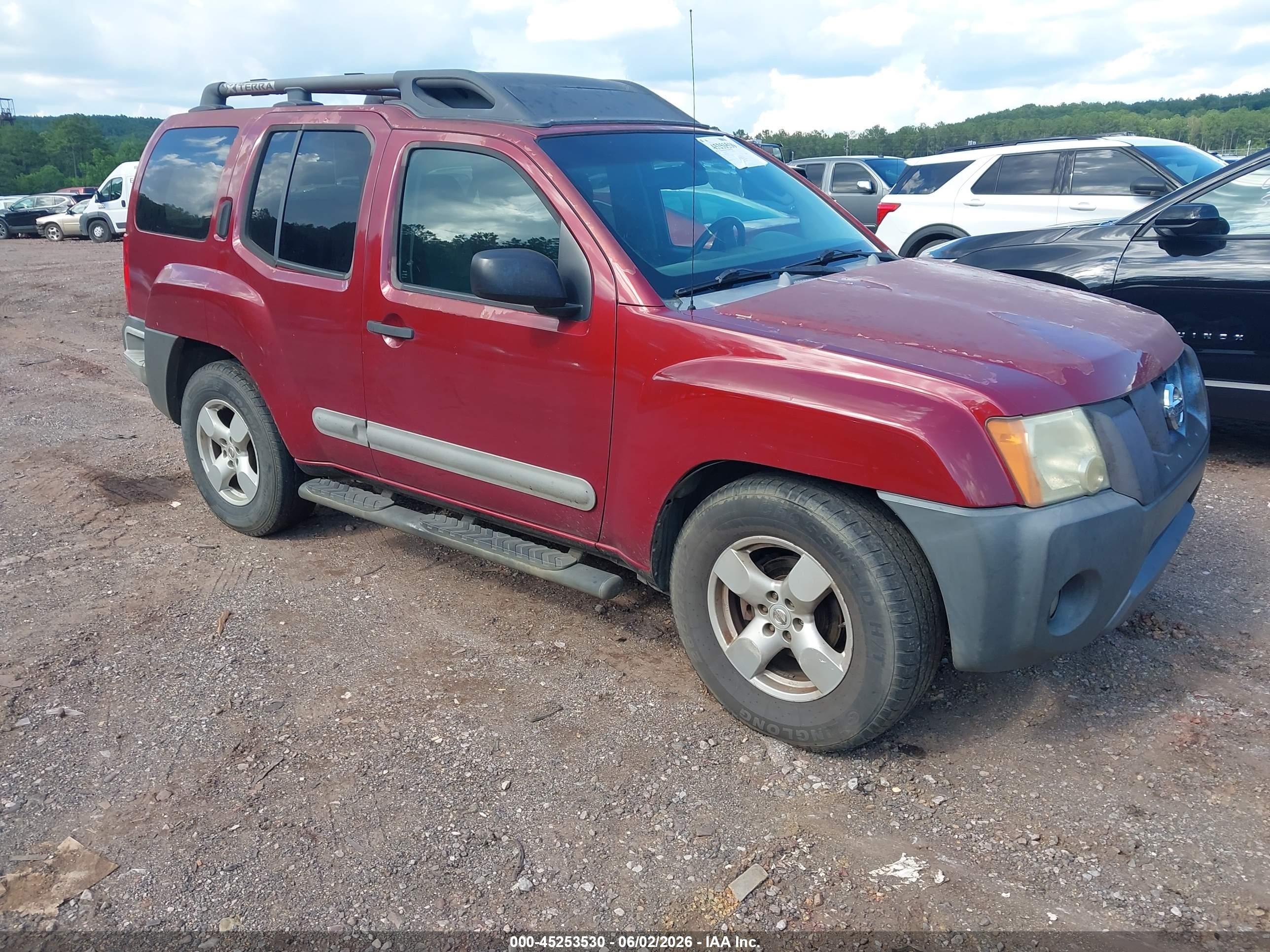 2007 Nissan Xterra Se Maroon vin: 5N1AN08U27C533985