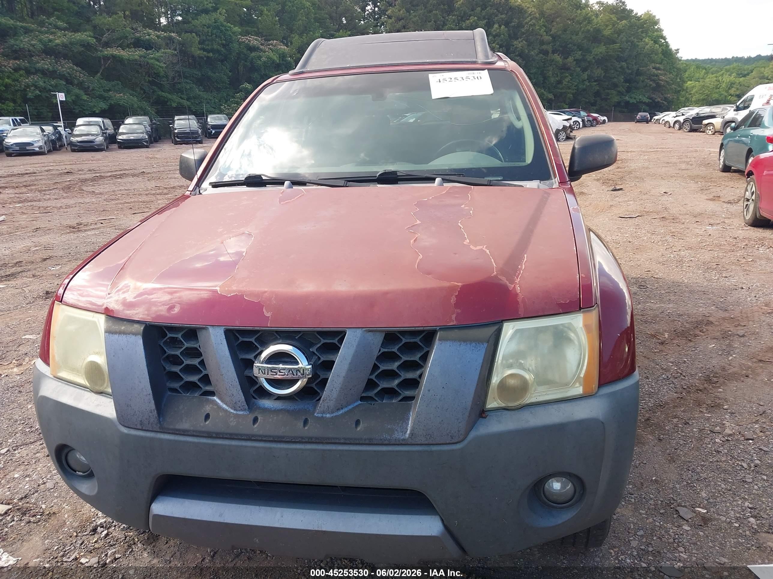 2007 Nissan Xterra Se Maroon vin: 5N1AN08U27C533985