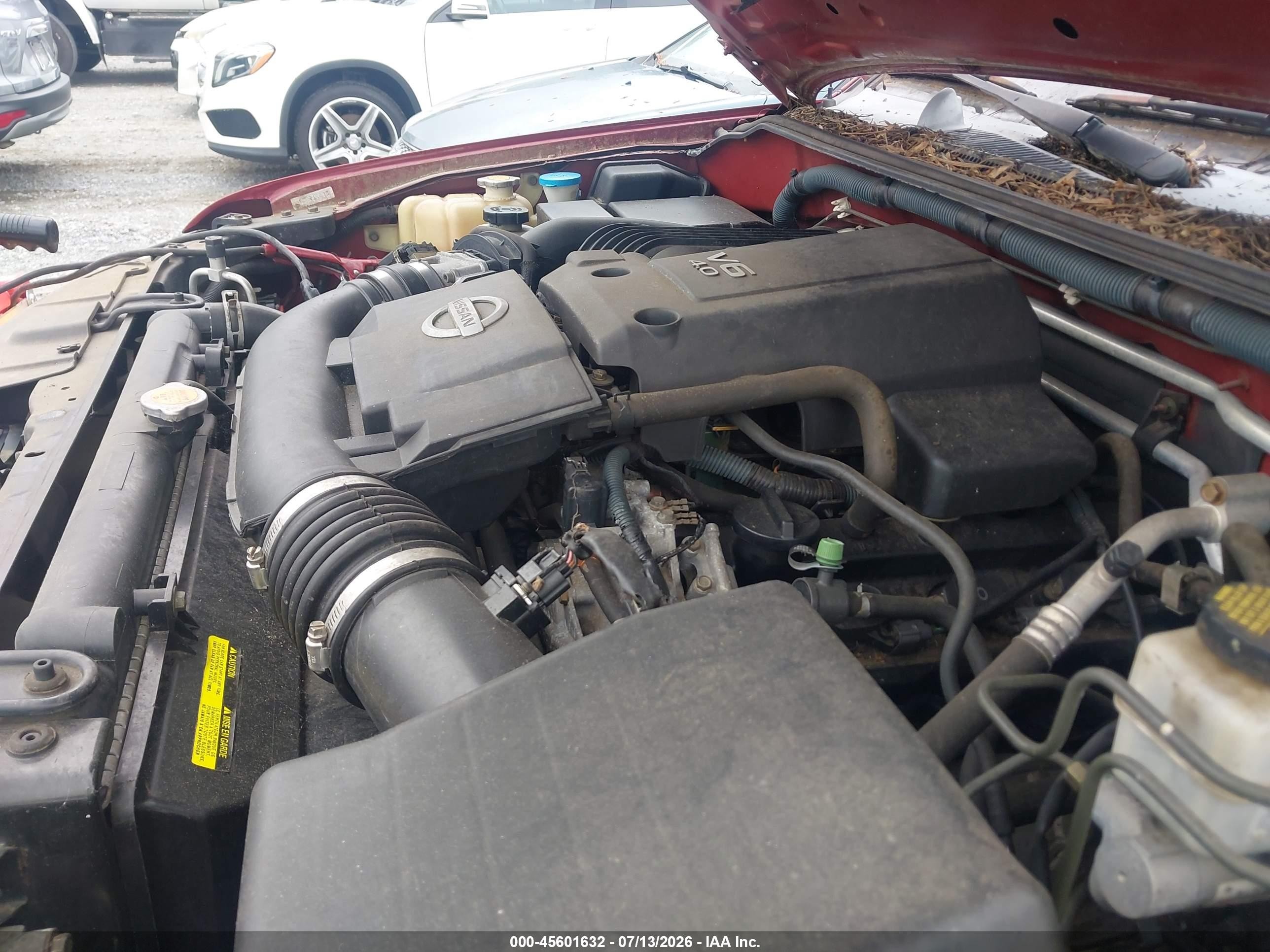 2007 Nissan Xterra S Red vin: 5N1AN08U37C505502