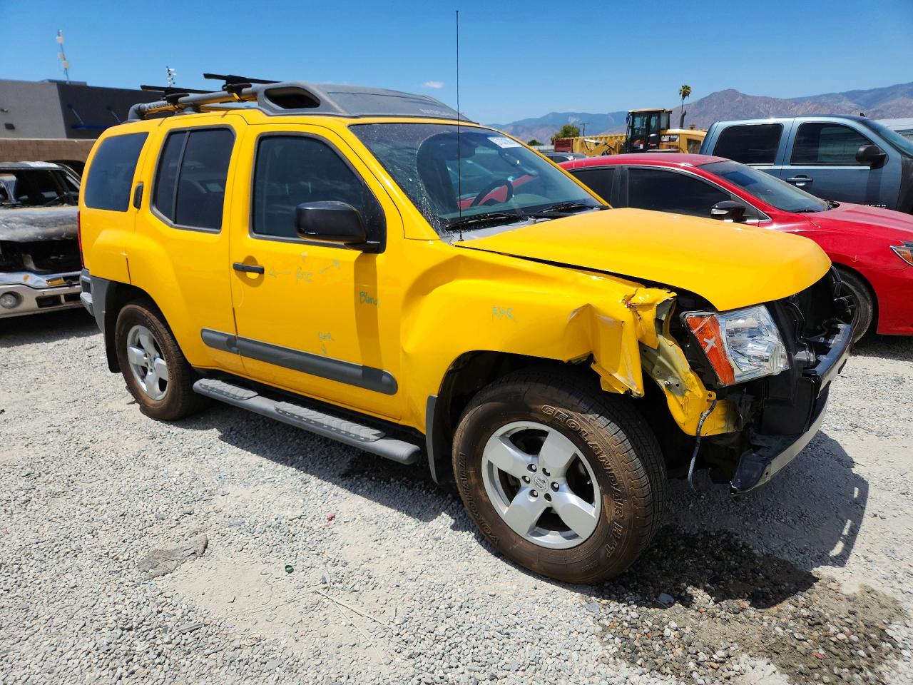 2008 Nissan Xterra X Yellow vin: 5N1AN08U38C506568