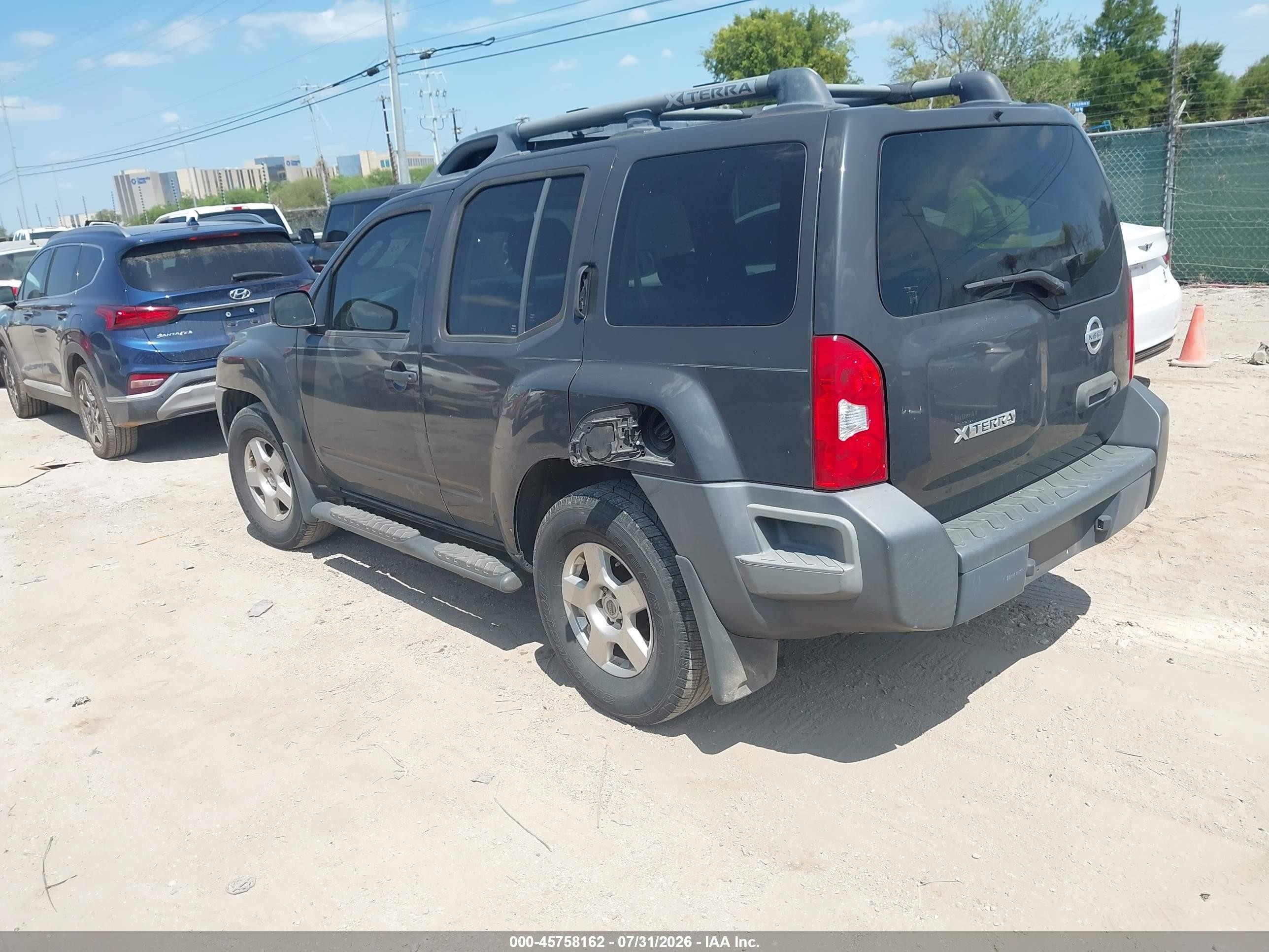 2008 Nissan Xterra S Gray vin: 5N1AN08U38C536461