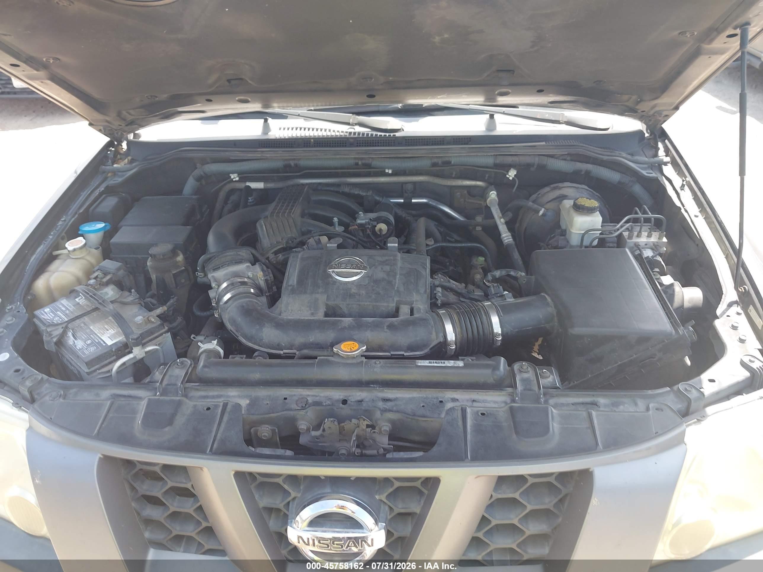 2008 Nissan Xterra S Gray vin: 5N1AN08U38C536461
