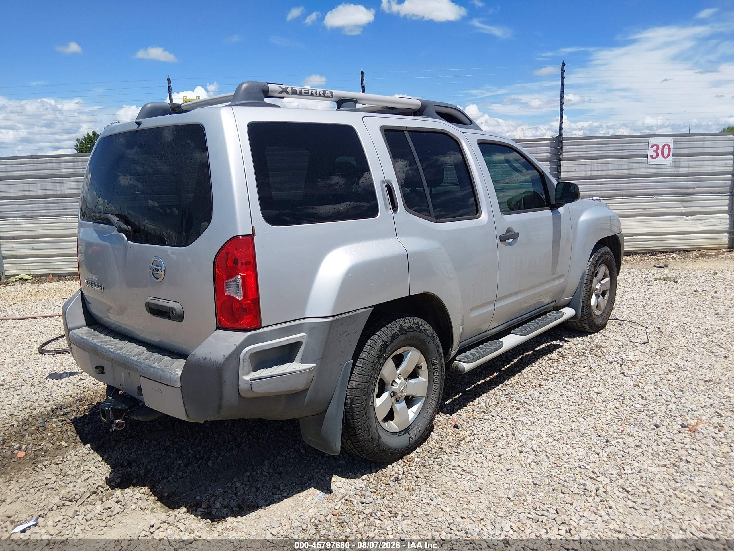 2009 Nissan Xterra S Silver vin: 5N1AN08U39C512971