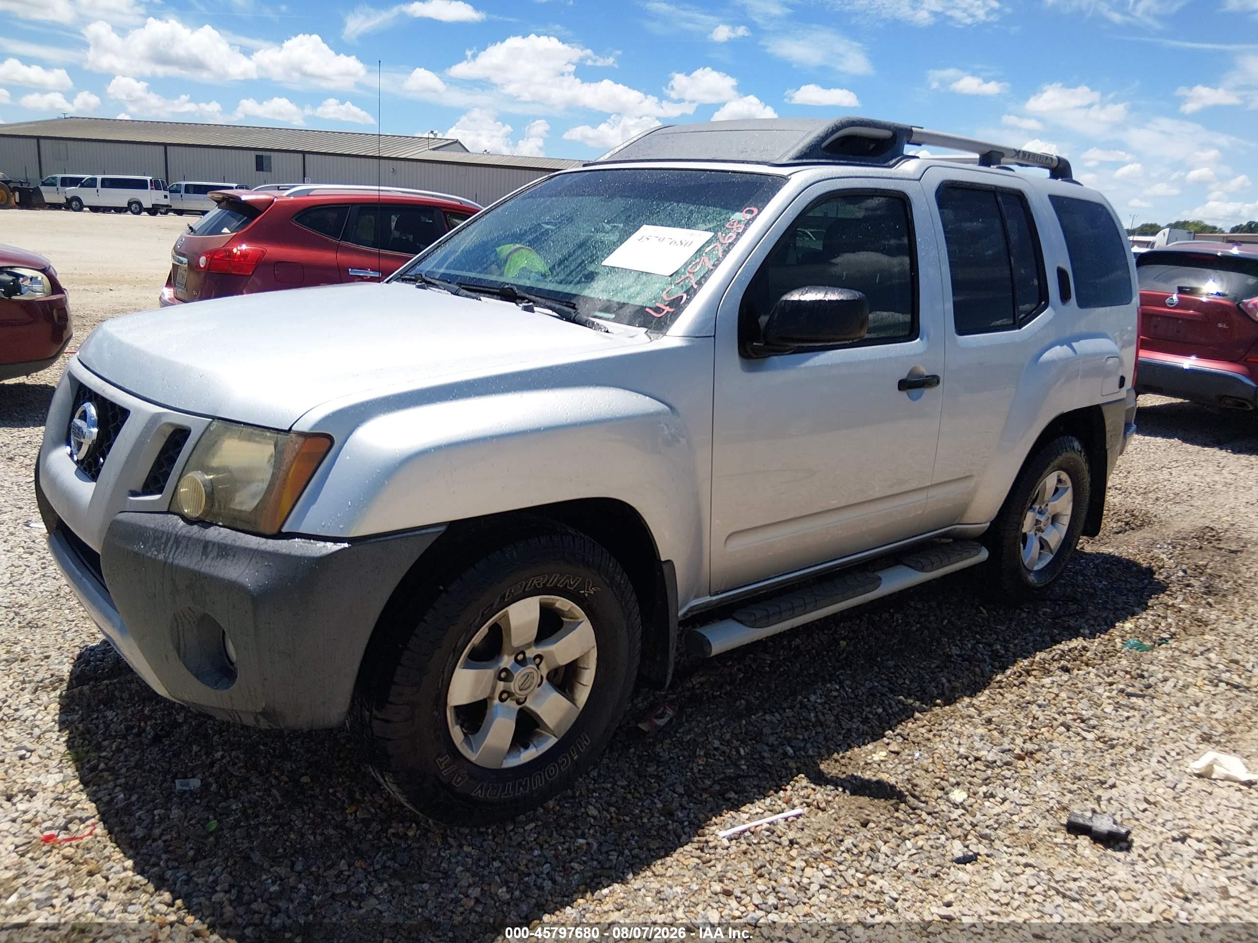 2009 Nissan Xterra S Silver vin: 5N1AN08U39C512971