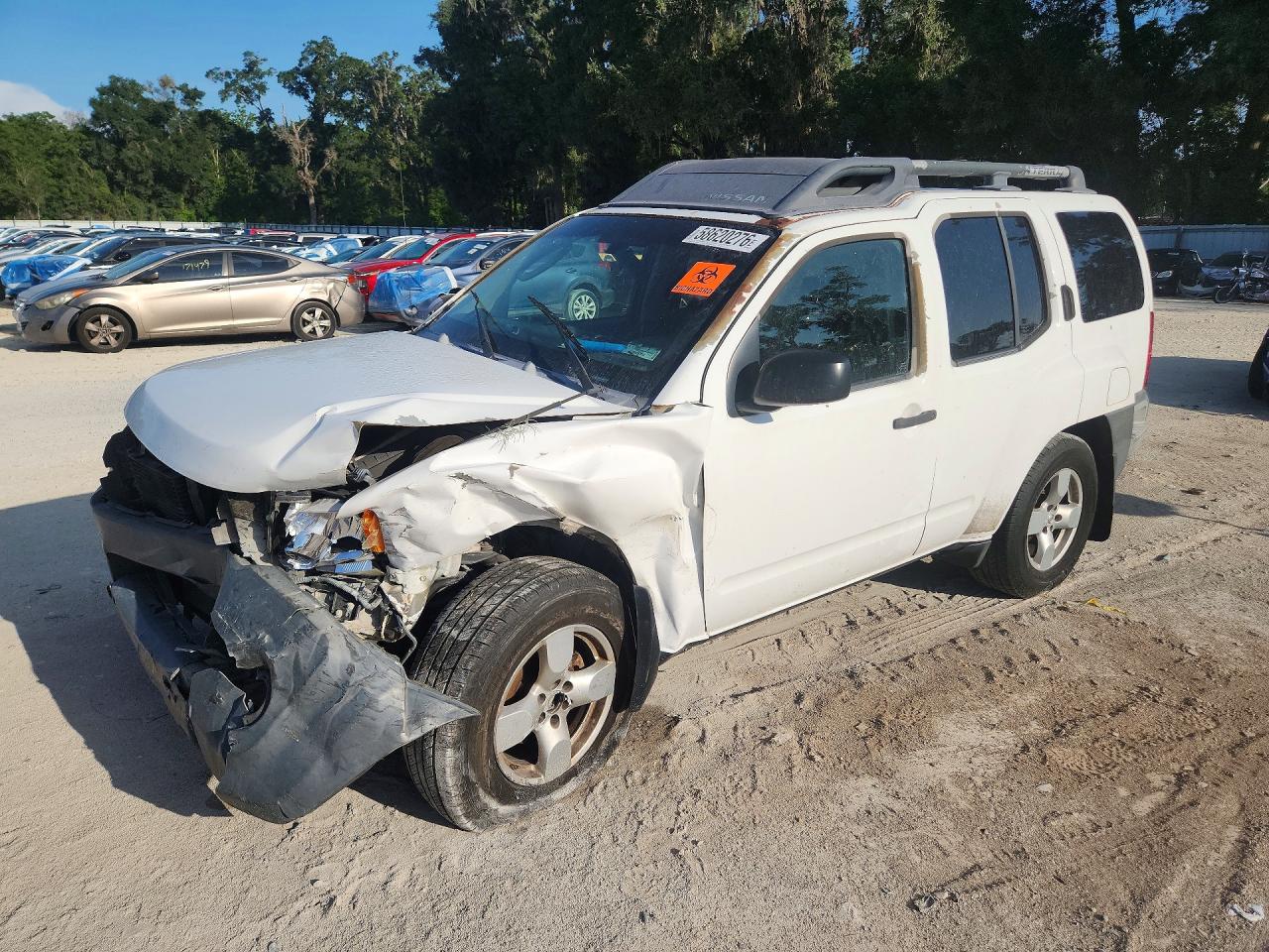 2006 Nissan Xterra X White vin: 5N1AN08U46C523733