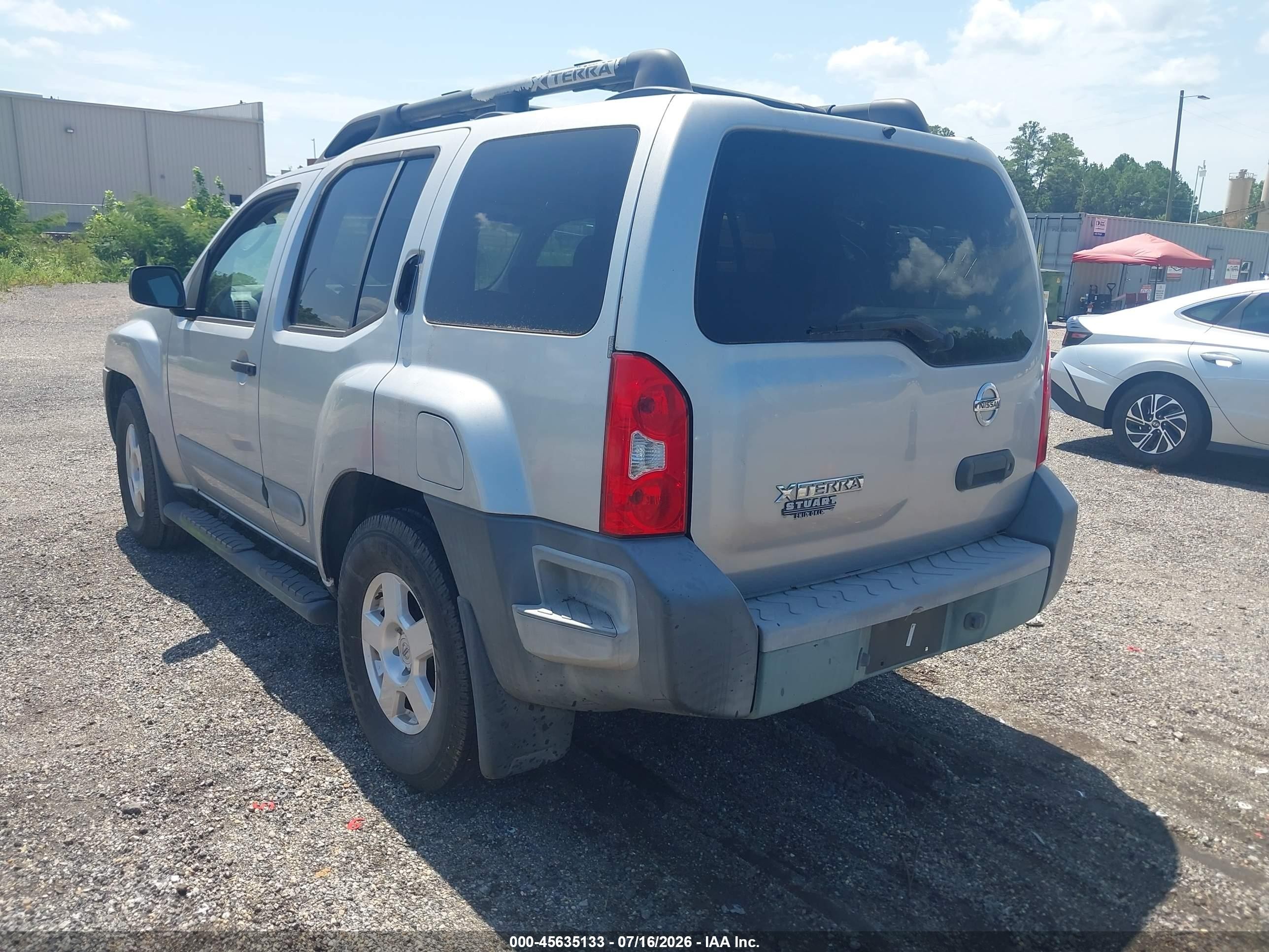 2006 Nissan Xterra S Silver vin: 5N1AN08U46C534358