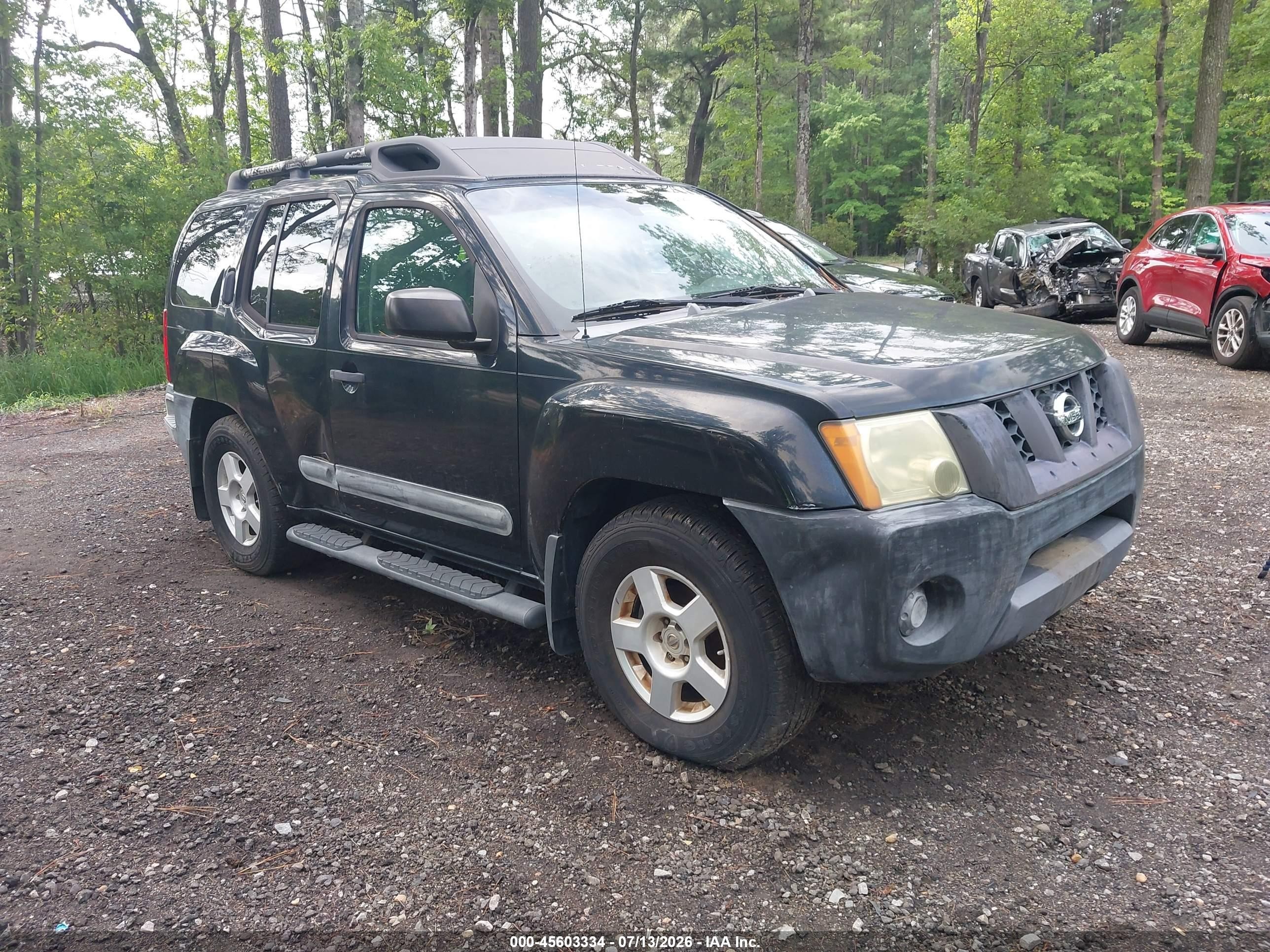2006 Nissan Xterra S Black vin: 5N1AN08U46C535932