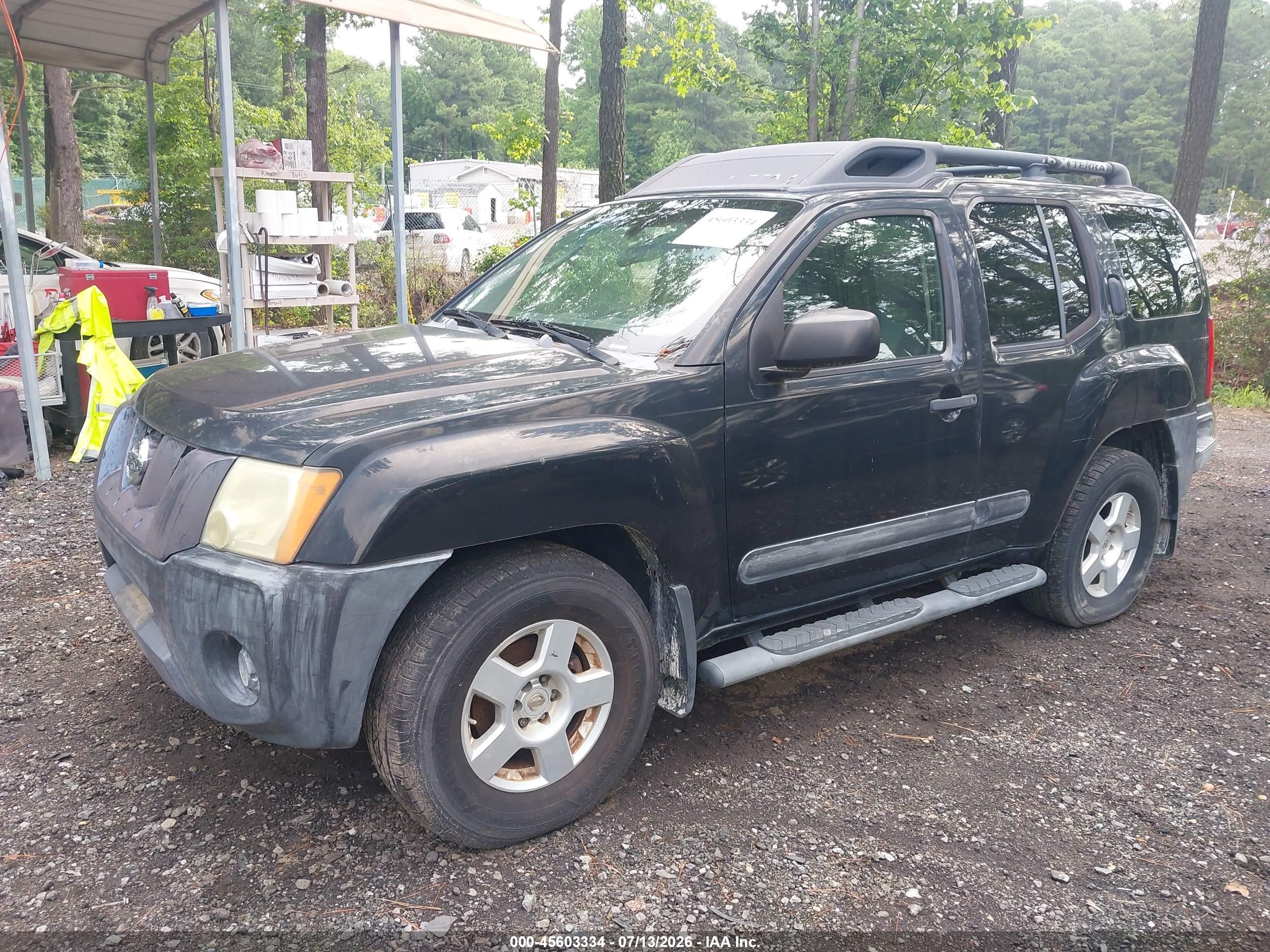 2006 Nissan Xterra S Black vin: 5N1AN08U46C535932