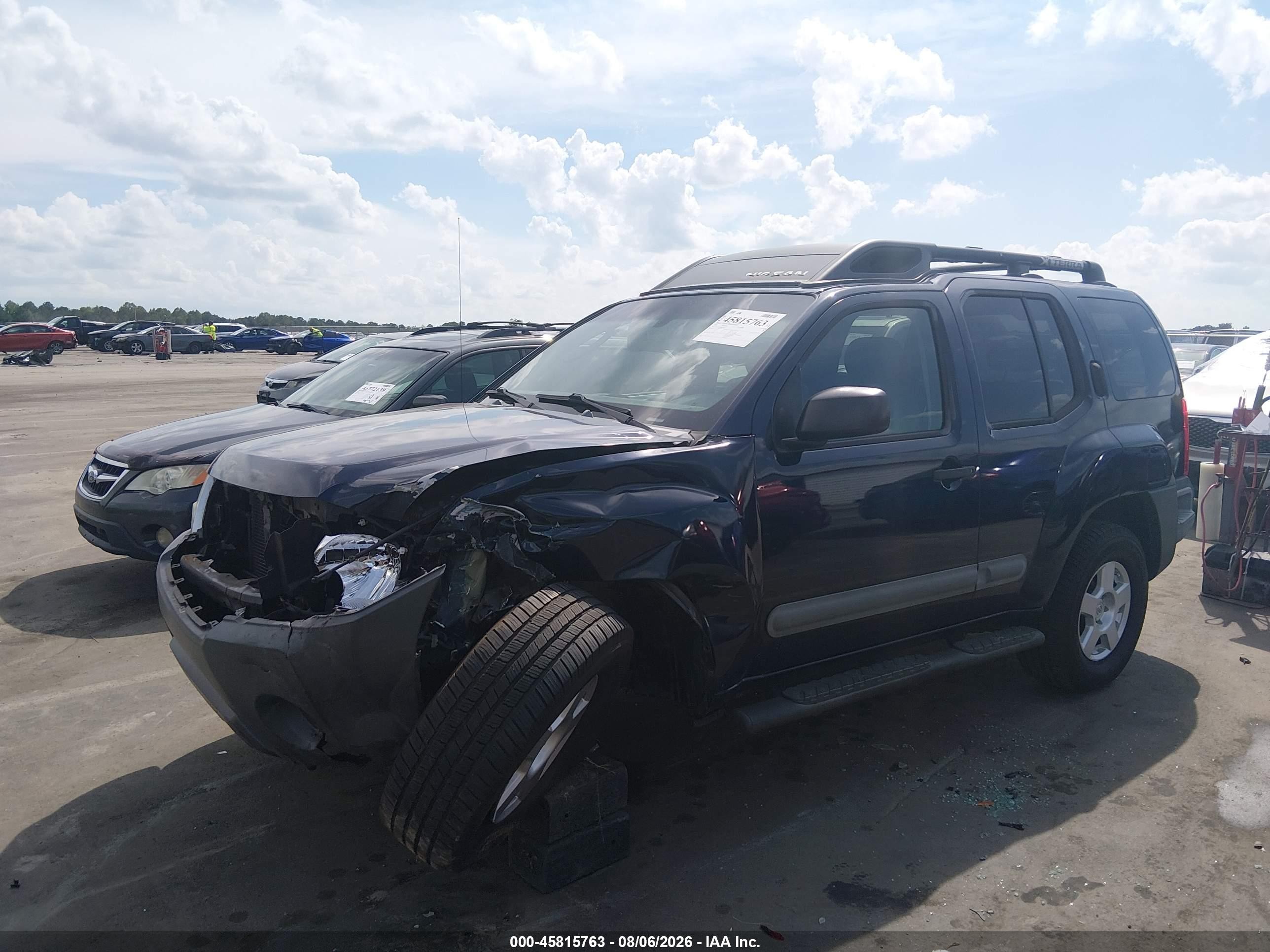 2006 Nissan Xterra S Blue vin: 5N1AN08U46C538135
