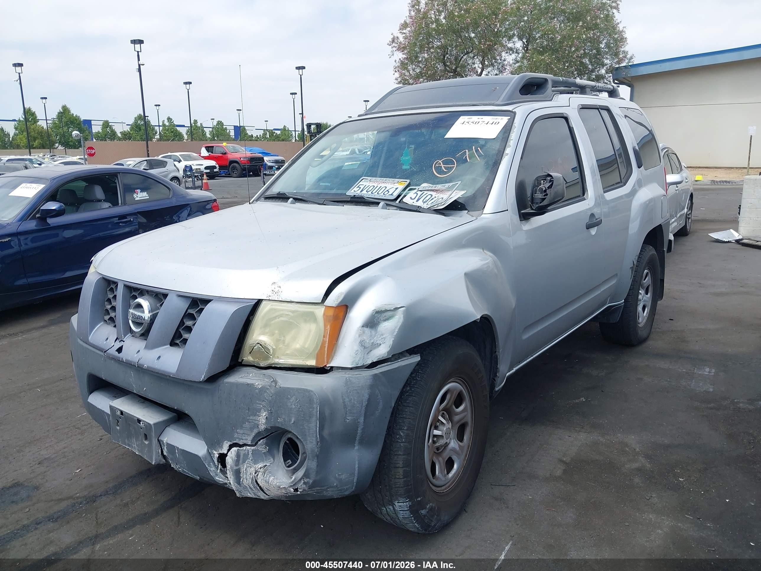 2006 Nissan Xterra X Серебряный vin: 5N1AN08U46C544145