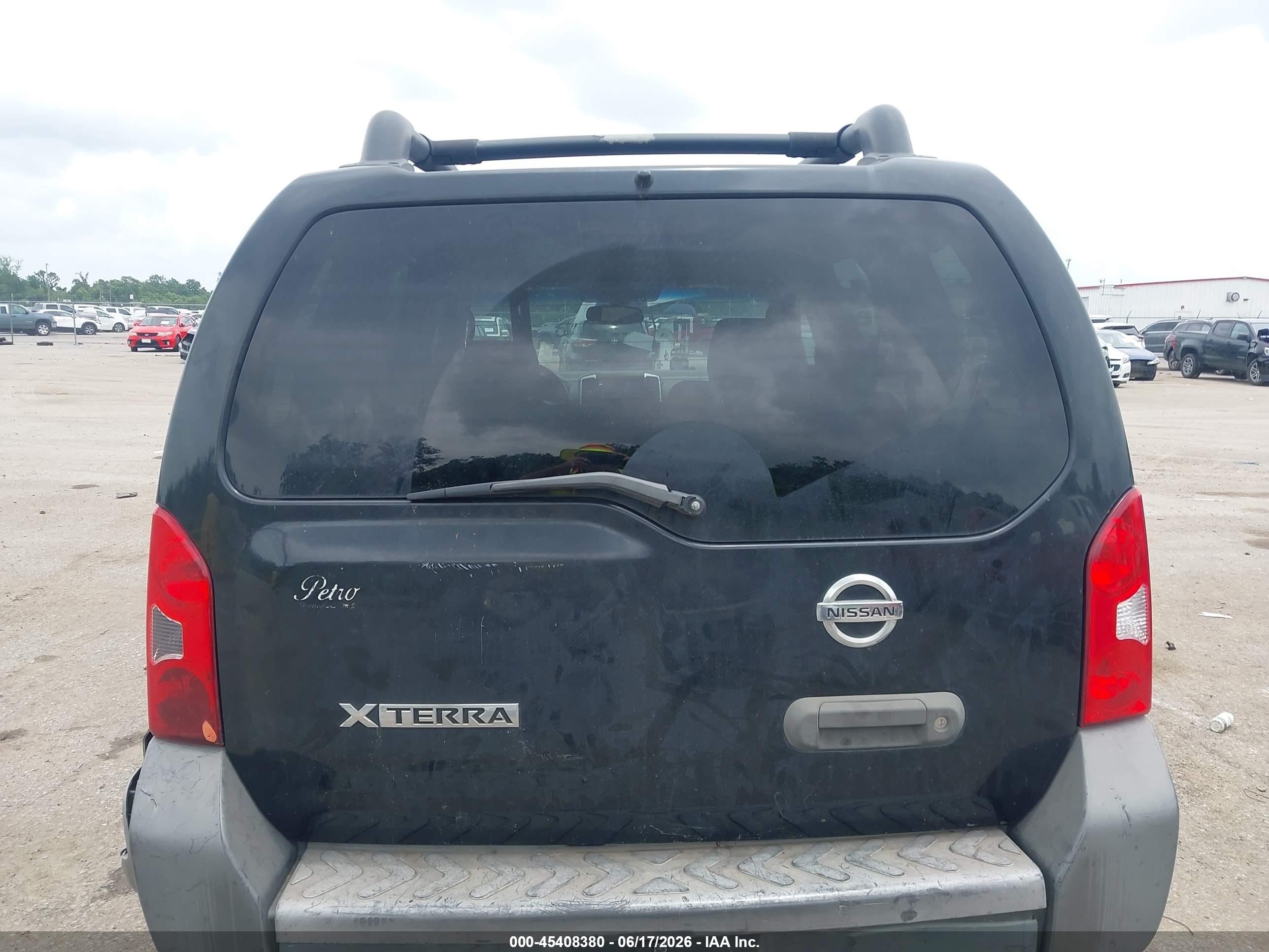 2006 Nissan Xterra S Black vin: 5N1AN08U46C550558