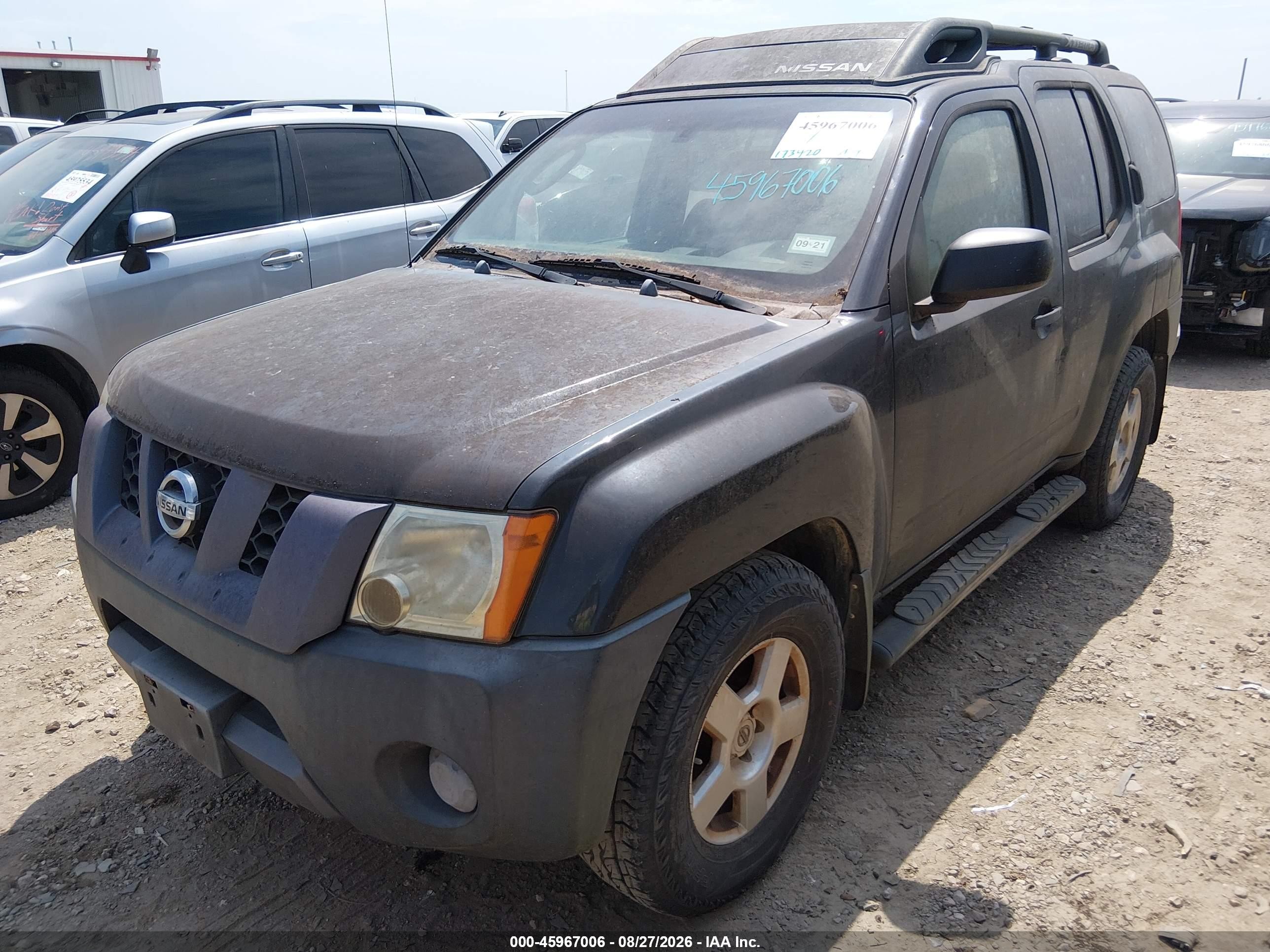 2007 Nissan Xterra S Серый vin: 5N1AN08U47C534944