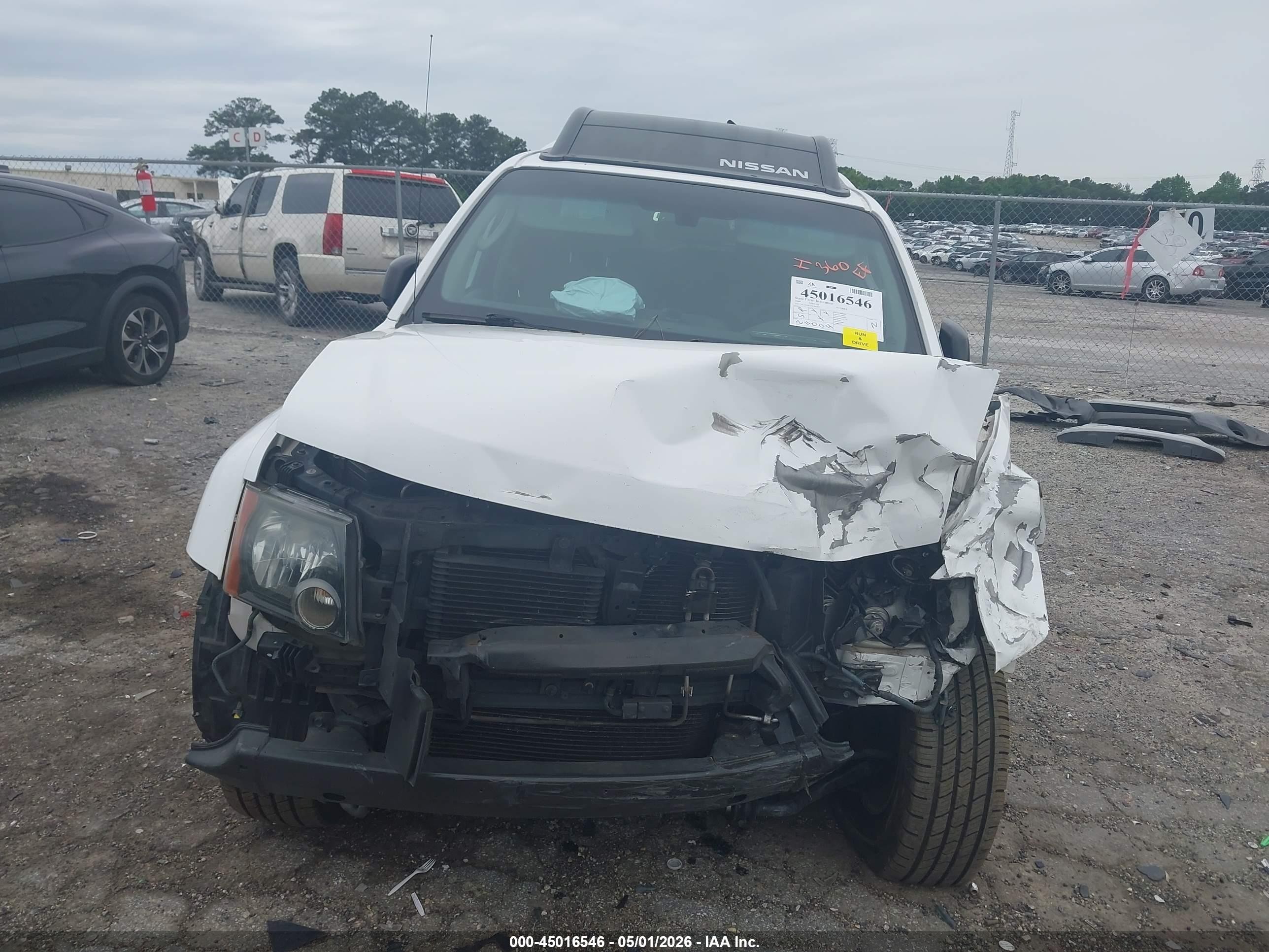 2009 Nissan Xterra S White vin: 5N1AN08U49C503373