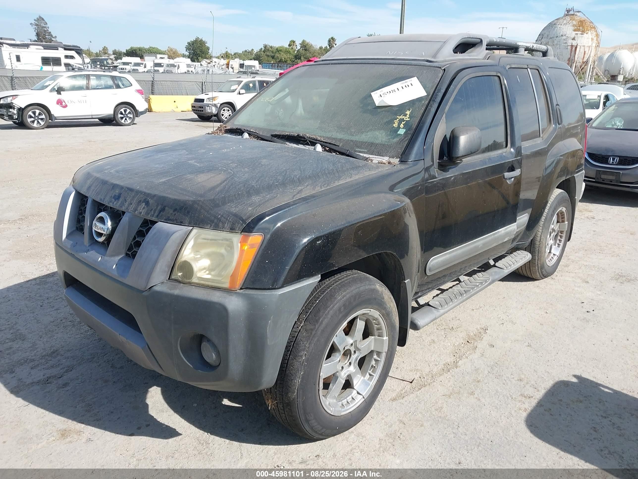 2006 Nissan Xterra S Black vin: 5N1AN08U56C503524