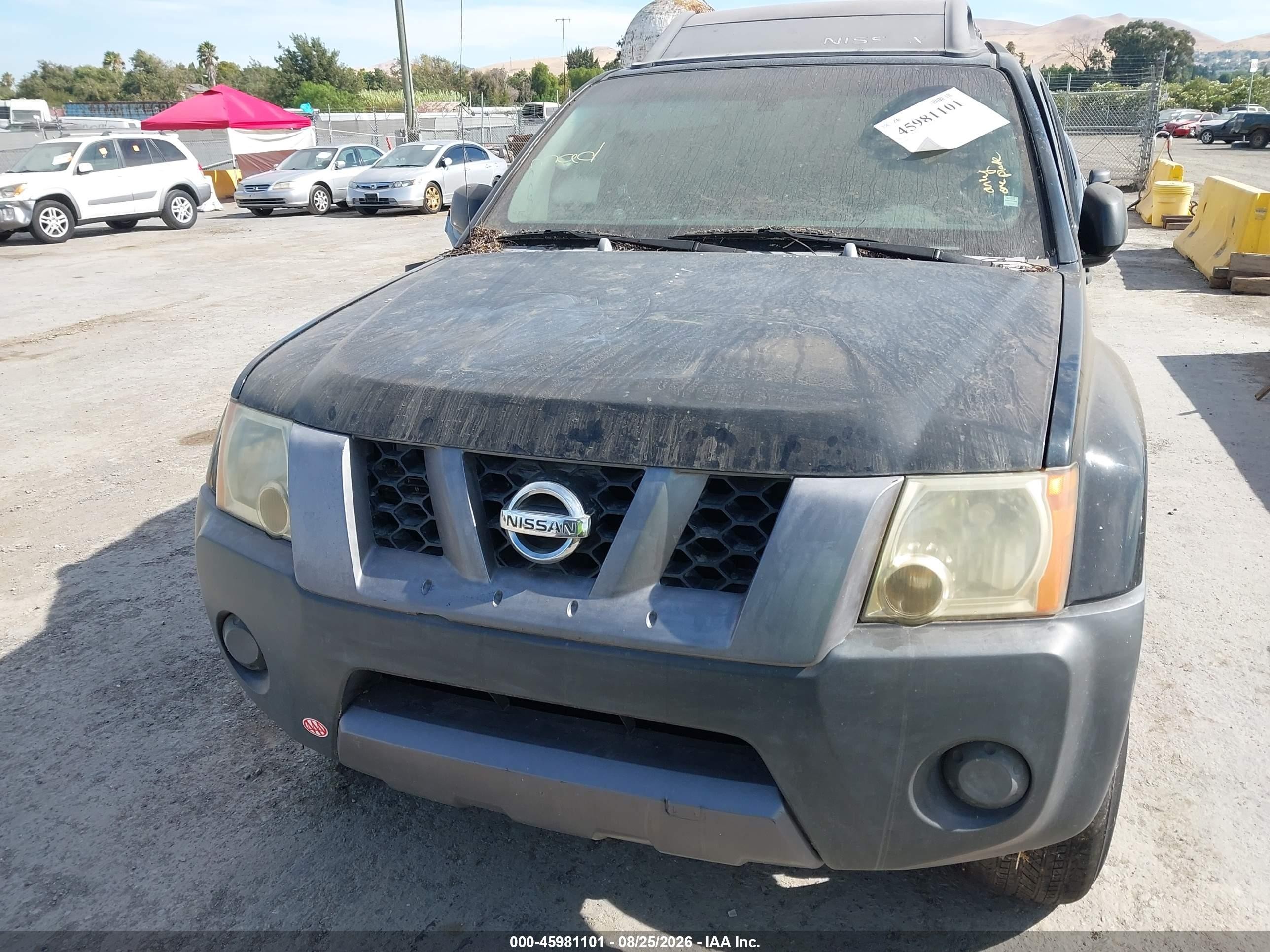 2006 Nissan Xterra S Black vin: 5N1AN08U56C503524