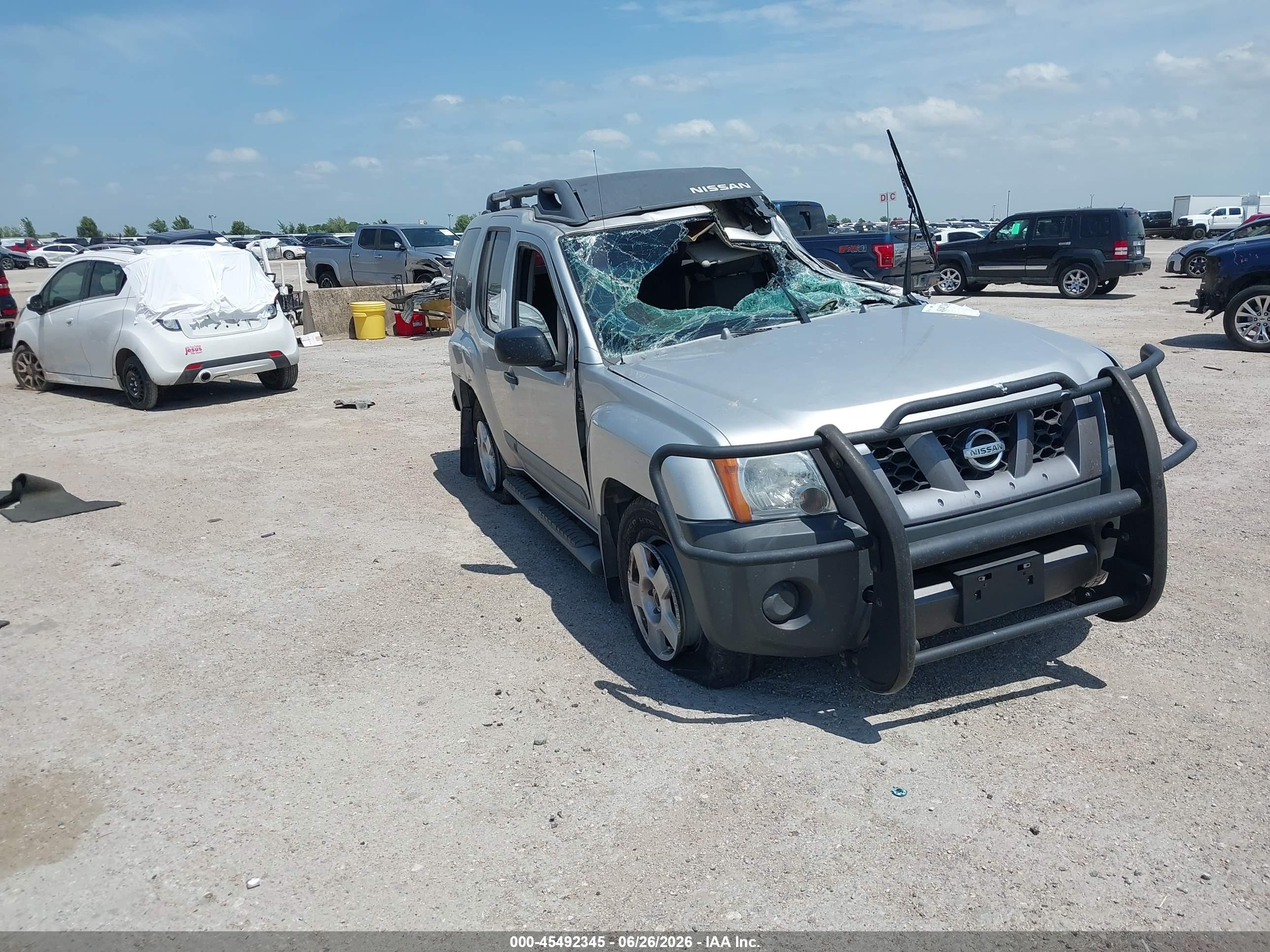 2006 Nissan Xterra S Silver vin: 5N1AN08U56C532425