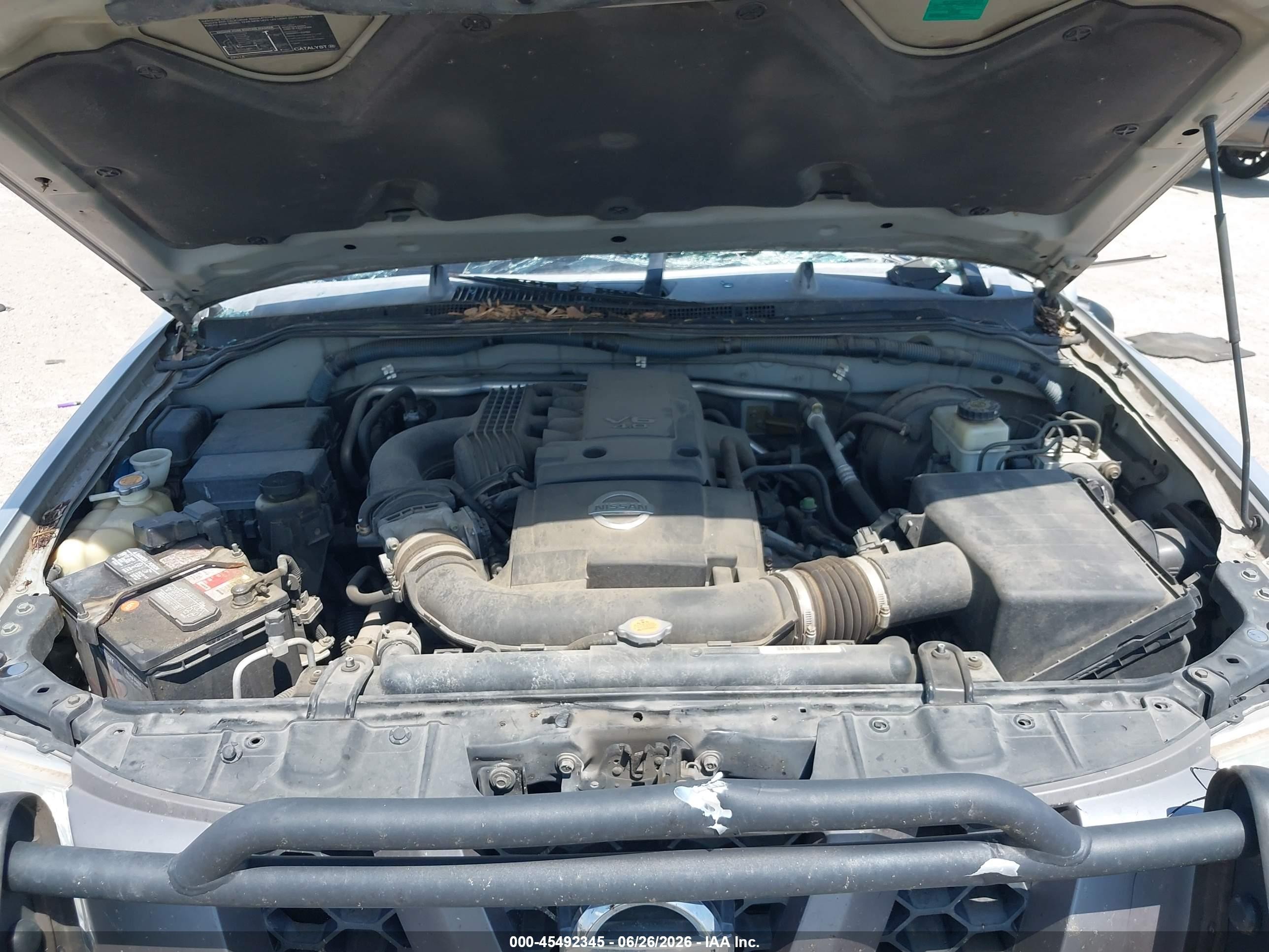 2006 Nissan Xterra S Silver vin: 5N1AN08U56C532425