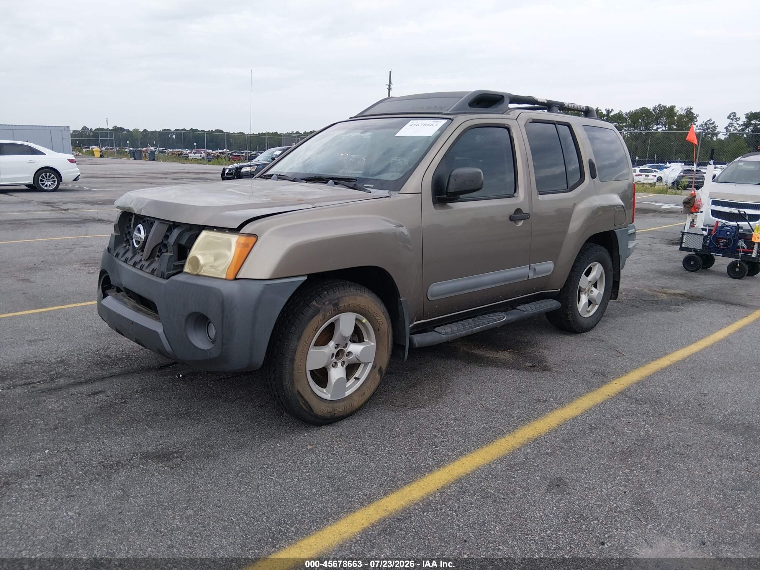 2005 Nissan Xterra Se Green vin: 5N1AN08U65C634766