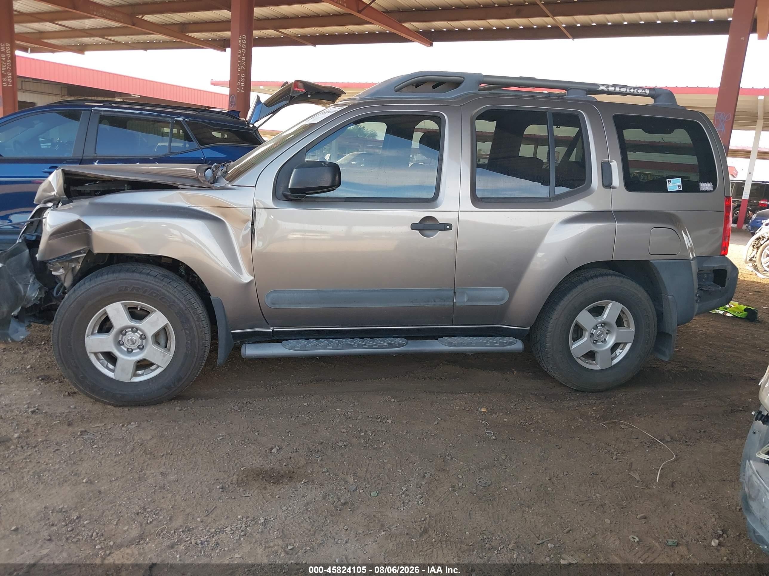 2006 Nissan Xterra S Серый vin: 5N1AN08U66C505539