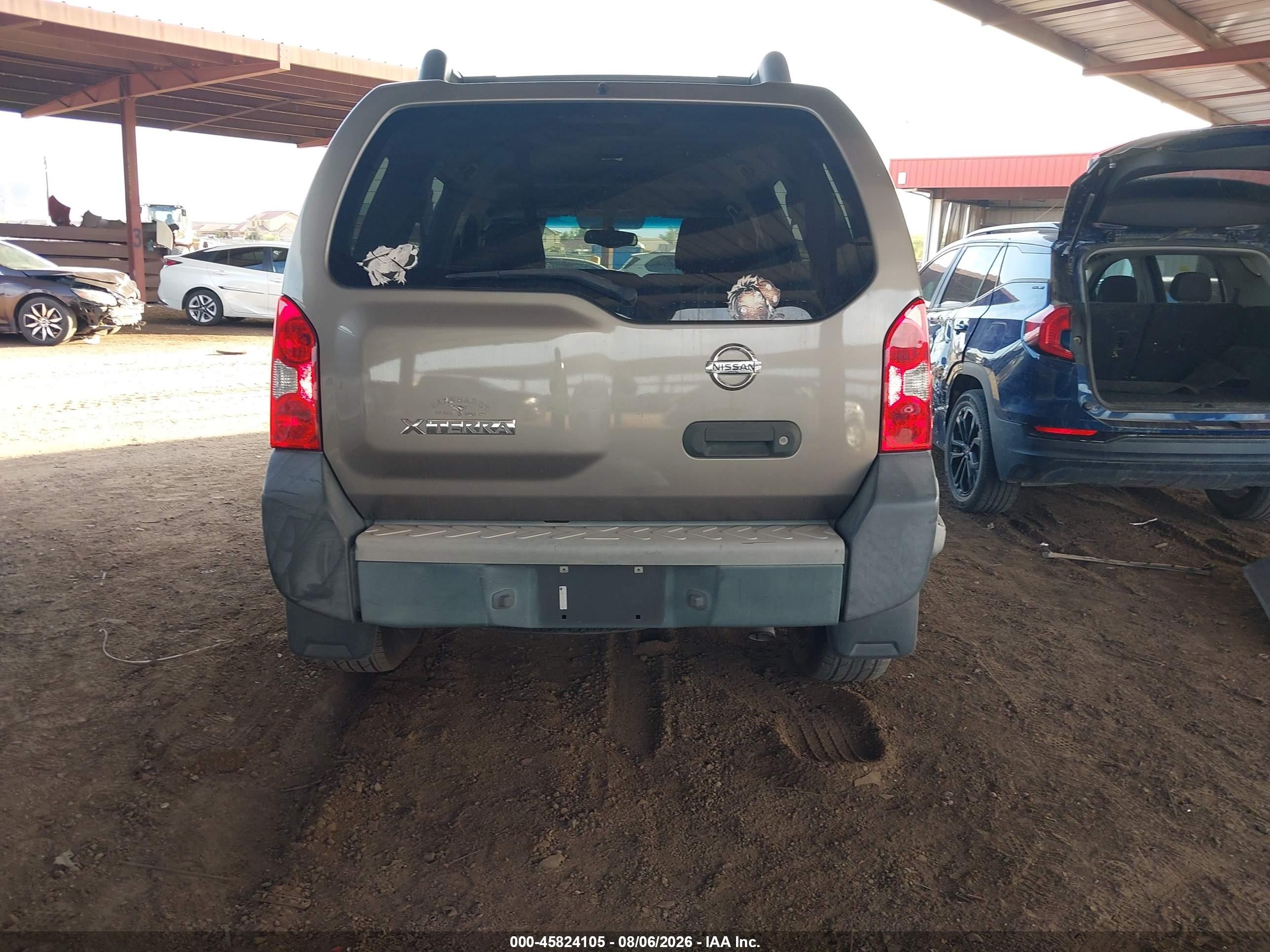2006 Nissan Xterra S Серый vin: 5N1AN08U66C505539