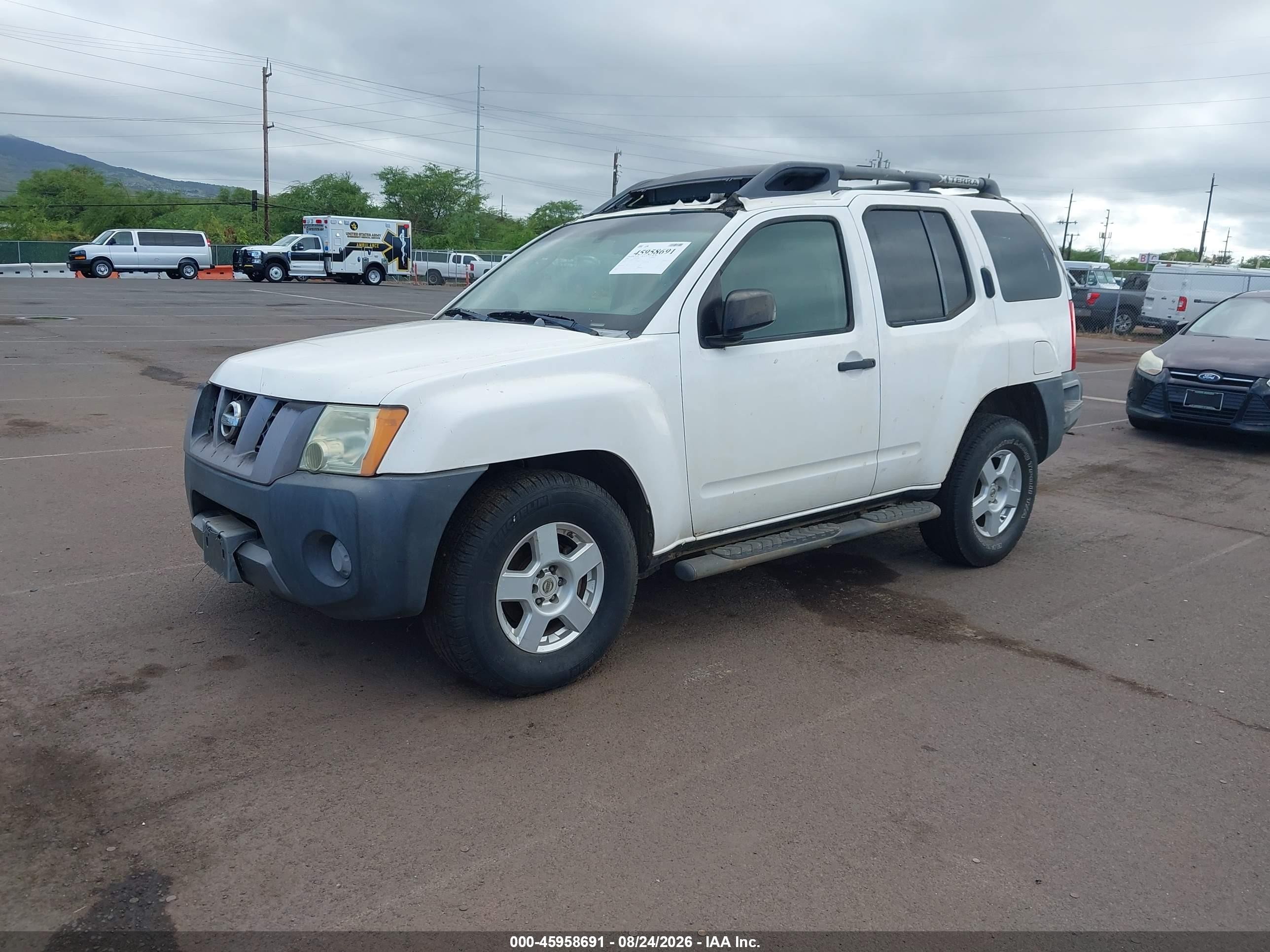 2007 Nissan Xterra S Белый vin: 5N1AN08U67C527400