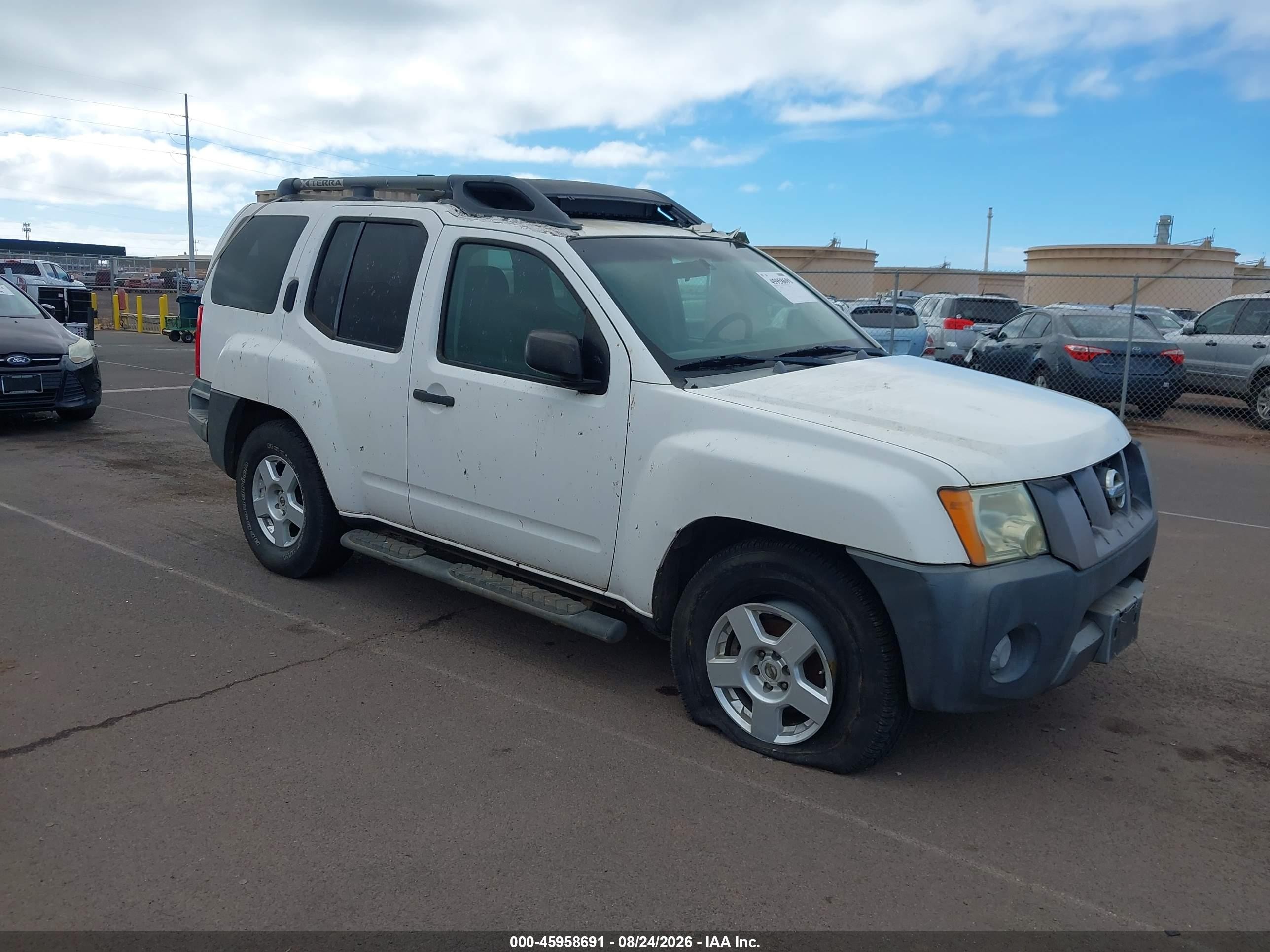 2007 Nissan Xterra S Белый vin: 5N1AN08U67C527400