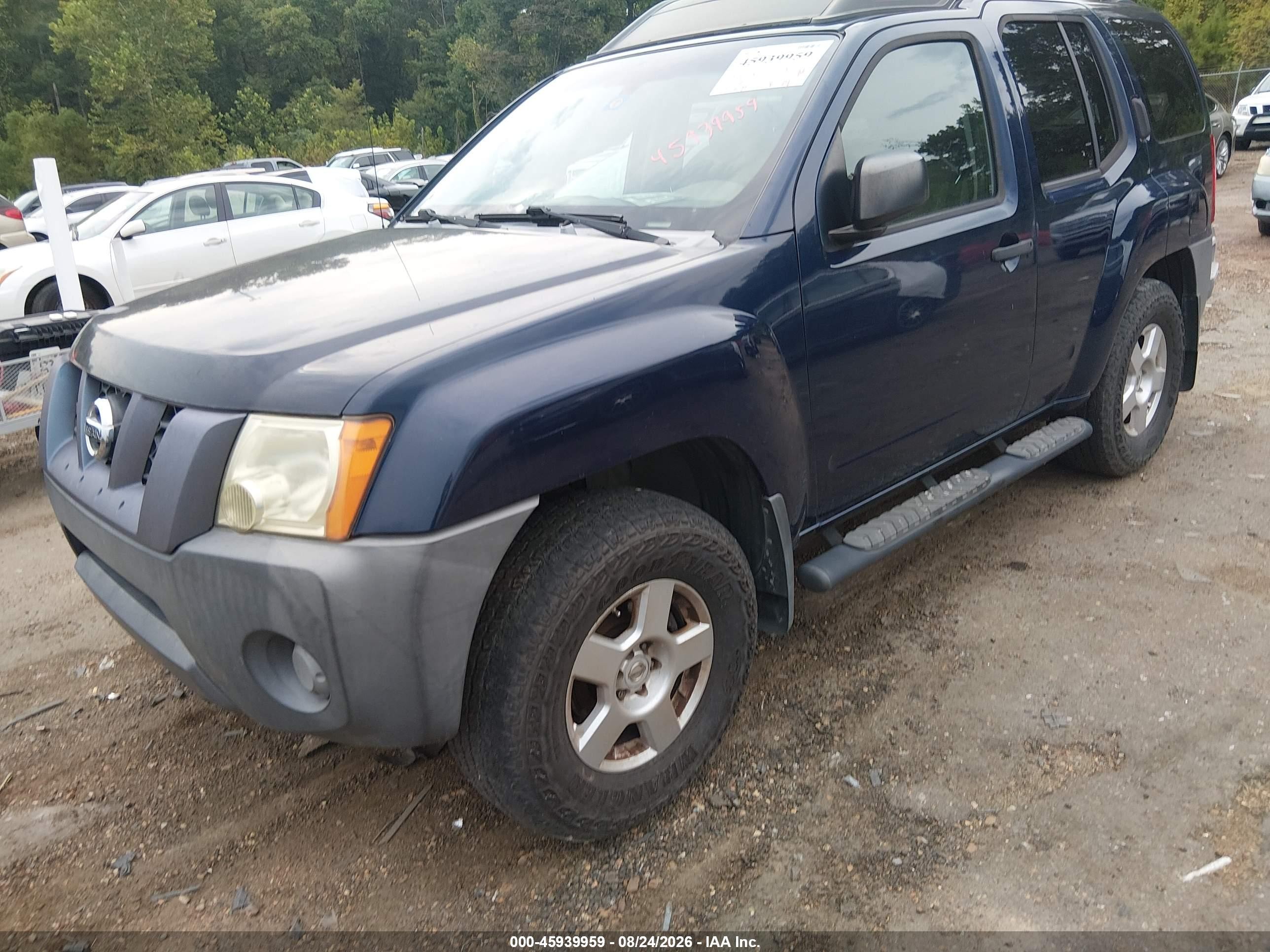 2008 Nissan Xterra S Blue vin: 5N1AN08U68C521386